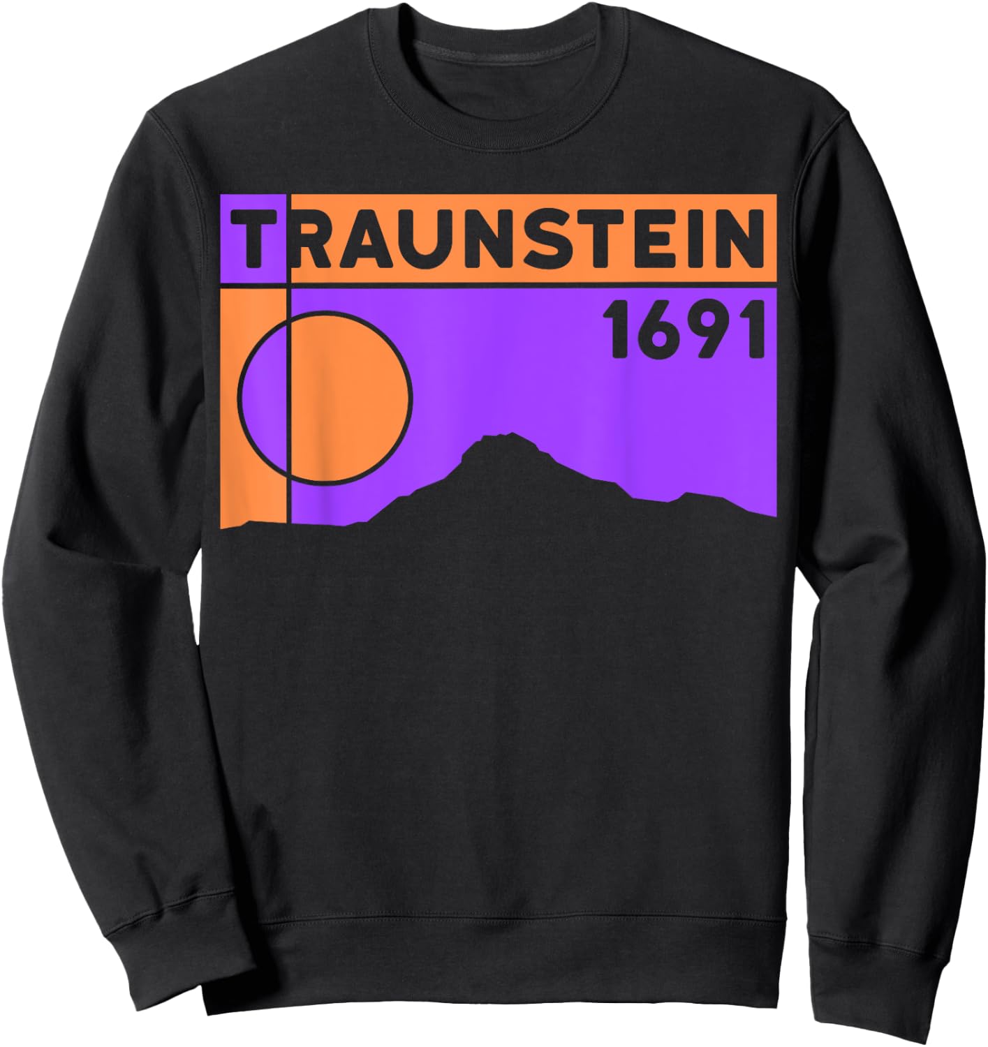 Mount Traunstein Hike Austria Gmunden Austrian Hiking Gifts Sweatshirt - Sweatshirt | Black