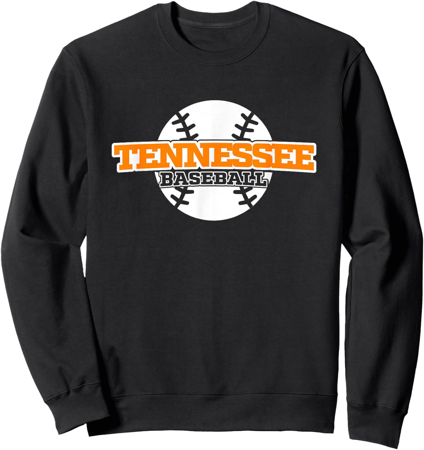 Tennessee Baseball Block Font Sweatshirt - Sweatshirt | Black