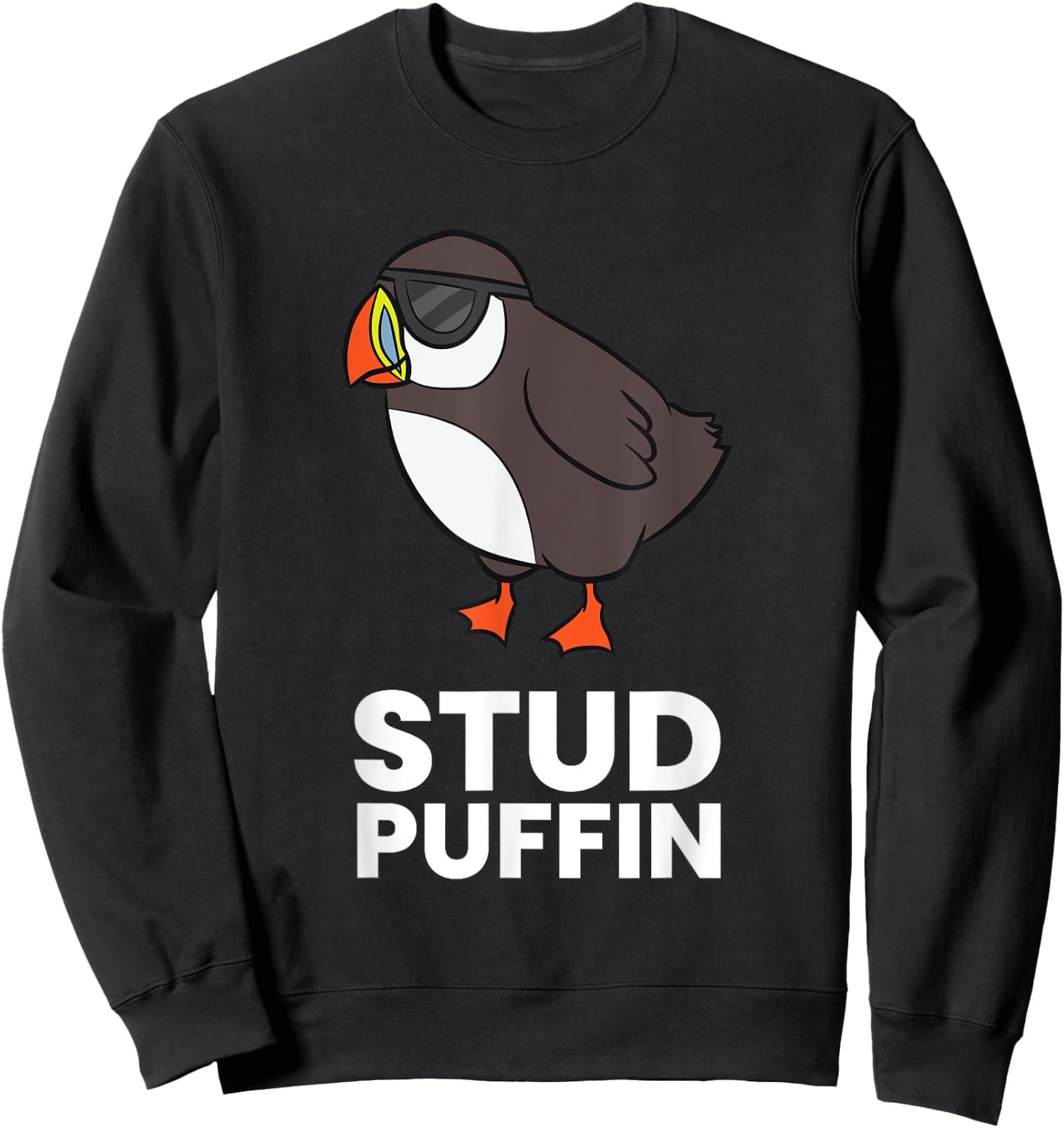 Stud Puffin Seabird Stuf Muffin Iceland Puffin Bird Sweatshirt - Sweatshirt | Black