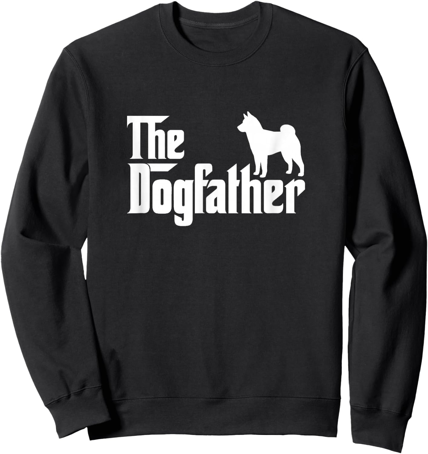 Shiba Inu Lover Gift DogFather Sweatshirt - Sweatshirt | Black