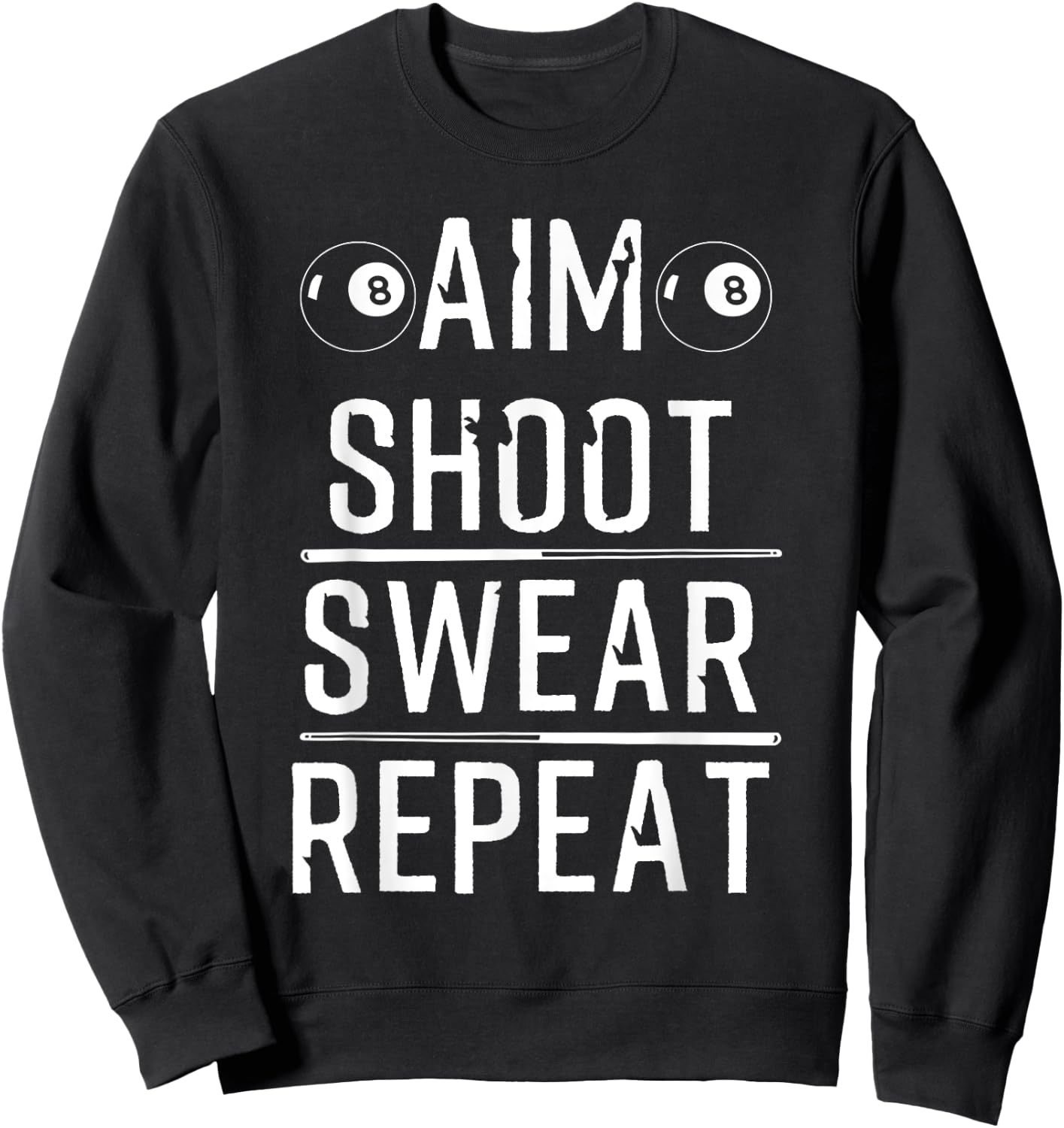 Cool Pool Player Sports Funny Billiard Gift Women Sweatshirt - Sweatshirt | Black