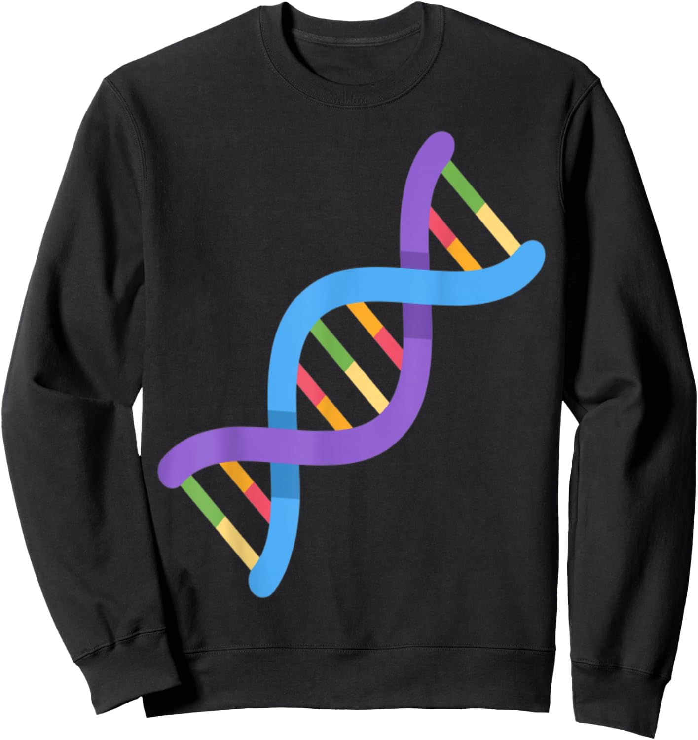 DNA Genomics Gene Sequence Biotech Rules Sweatshirt - Sweatshirt | Black