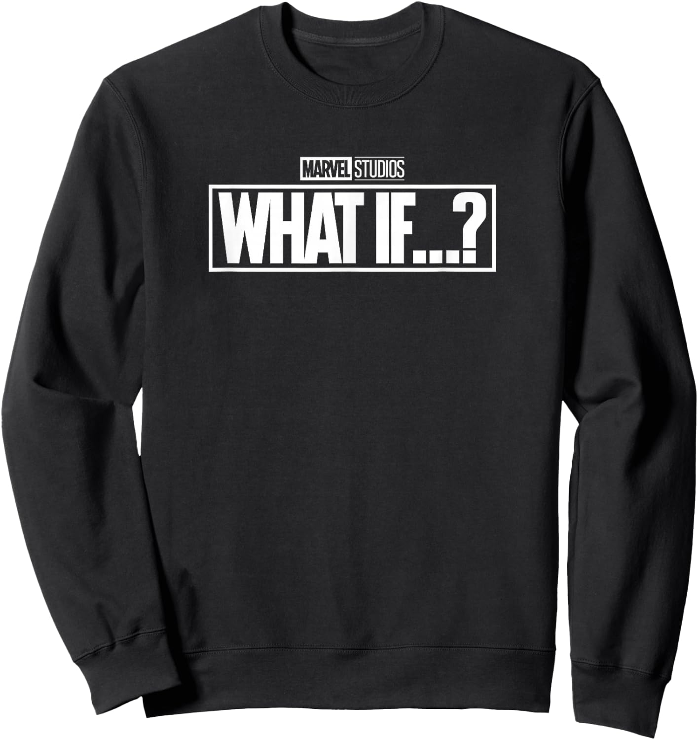 Marvel What If...? White Logo Sweatshirt - Sweatshirt | Black