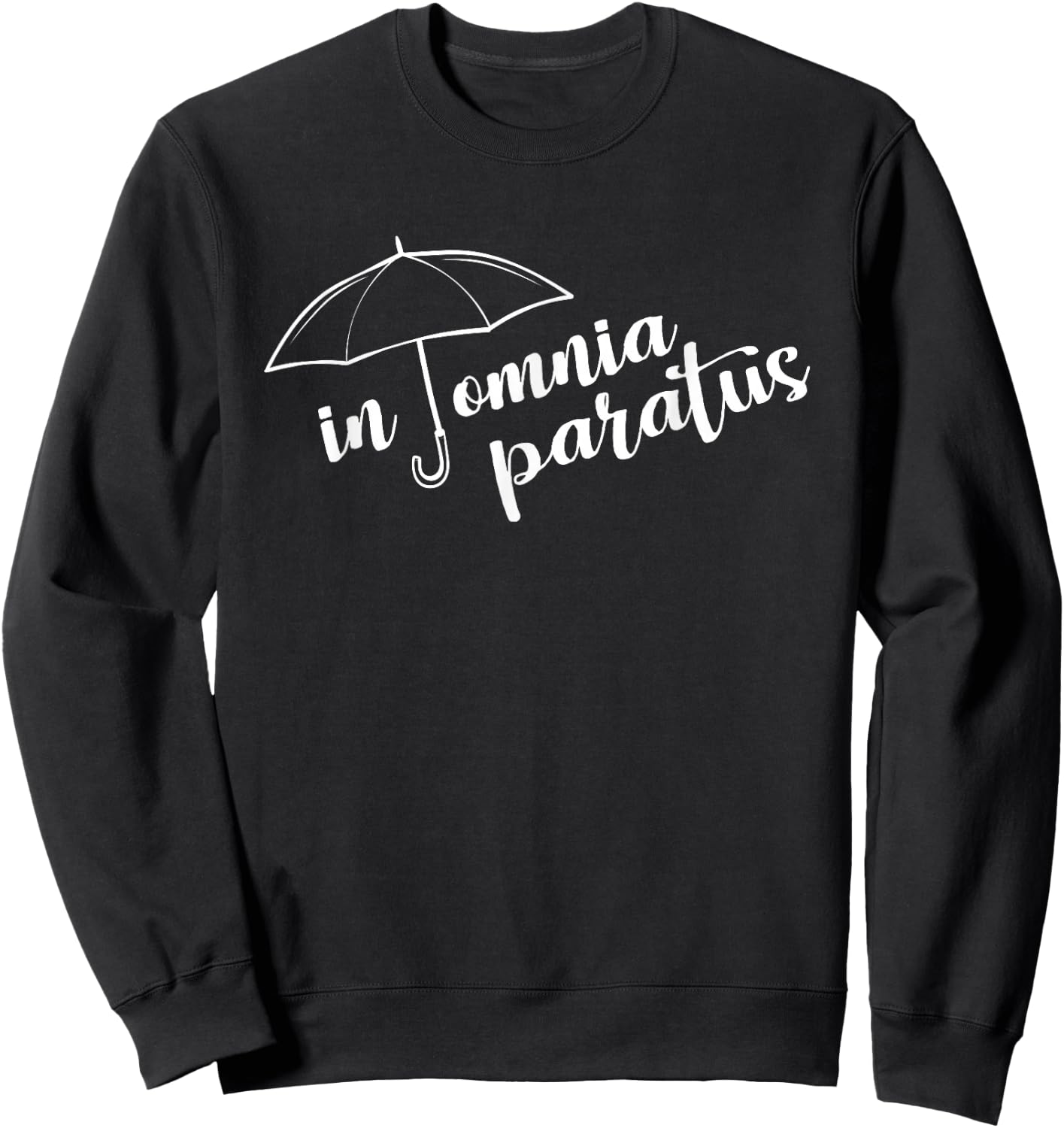 In Omnia Paratus Umbrella Sweatshirt - Sweatshirt | Black