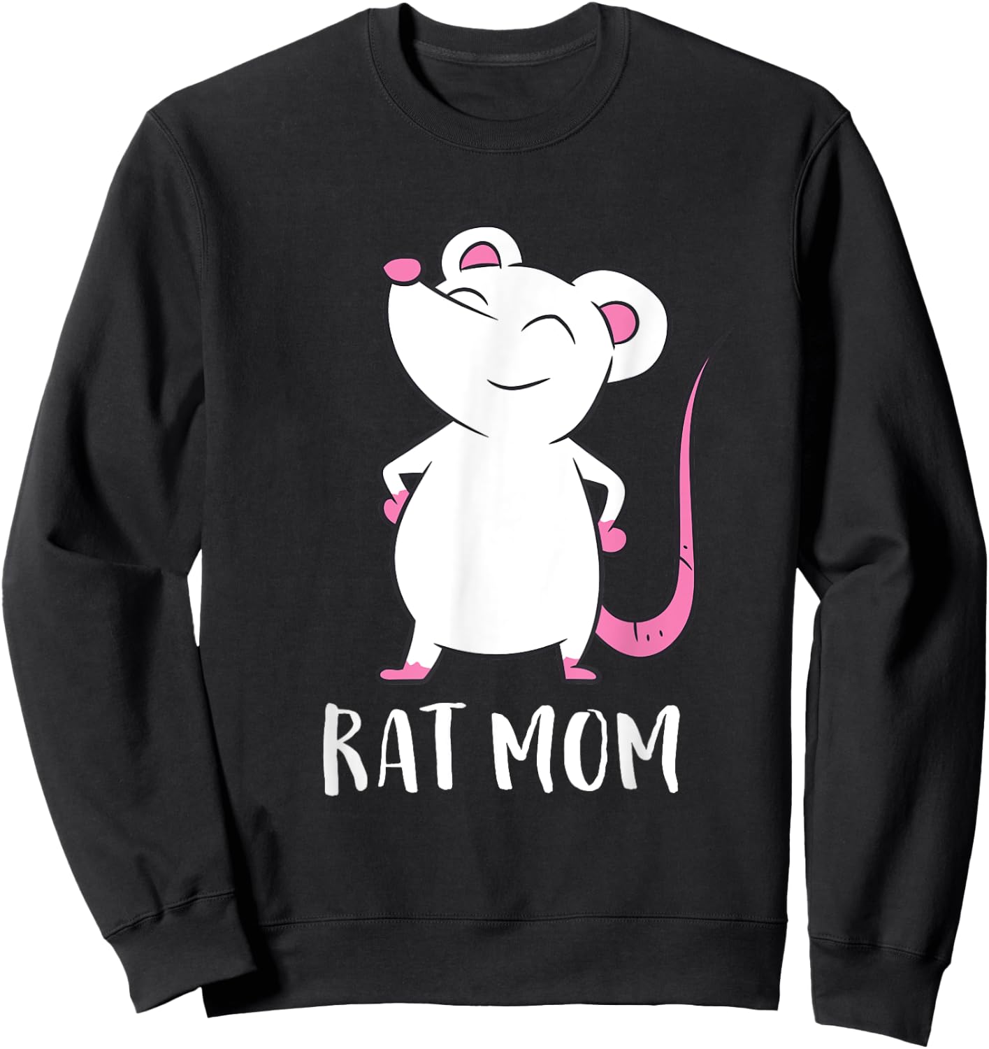 Rats Mom Cute Rat Mama Sweatshirt - Sweatshirt | Black
