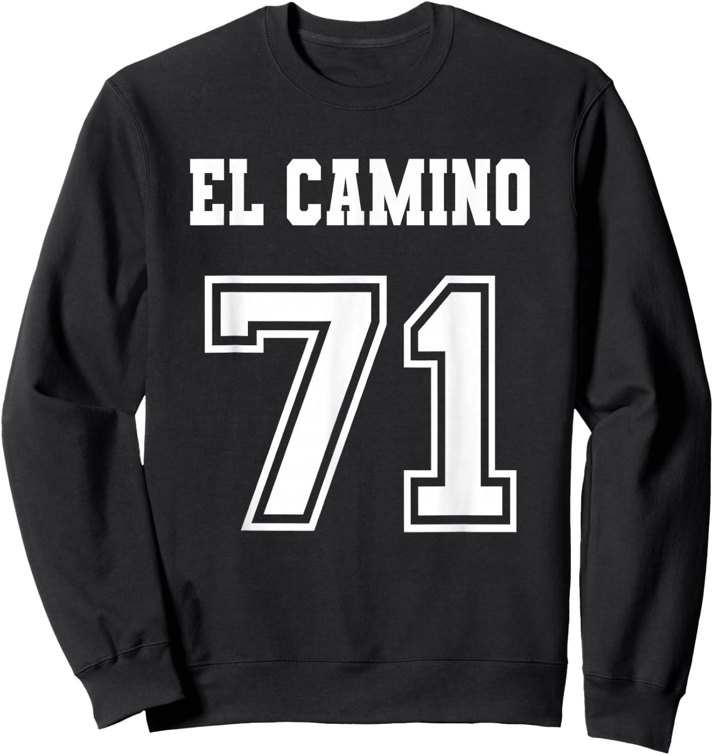 Jersey Style El Camino 71 1971 Sweatshirt - Sweatshirt | Black
