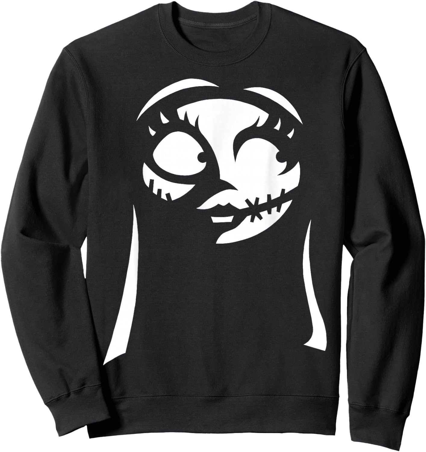 Disney The Nightmare Before Christmas Sally Big Face Sweatshirt - Sweatshirt | Black