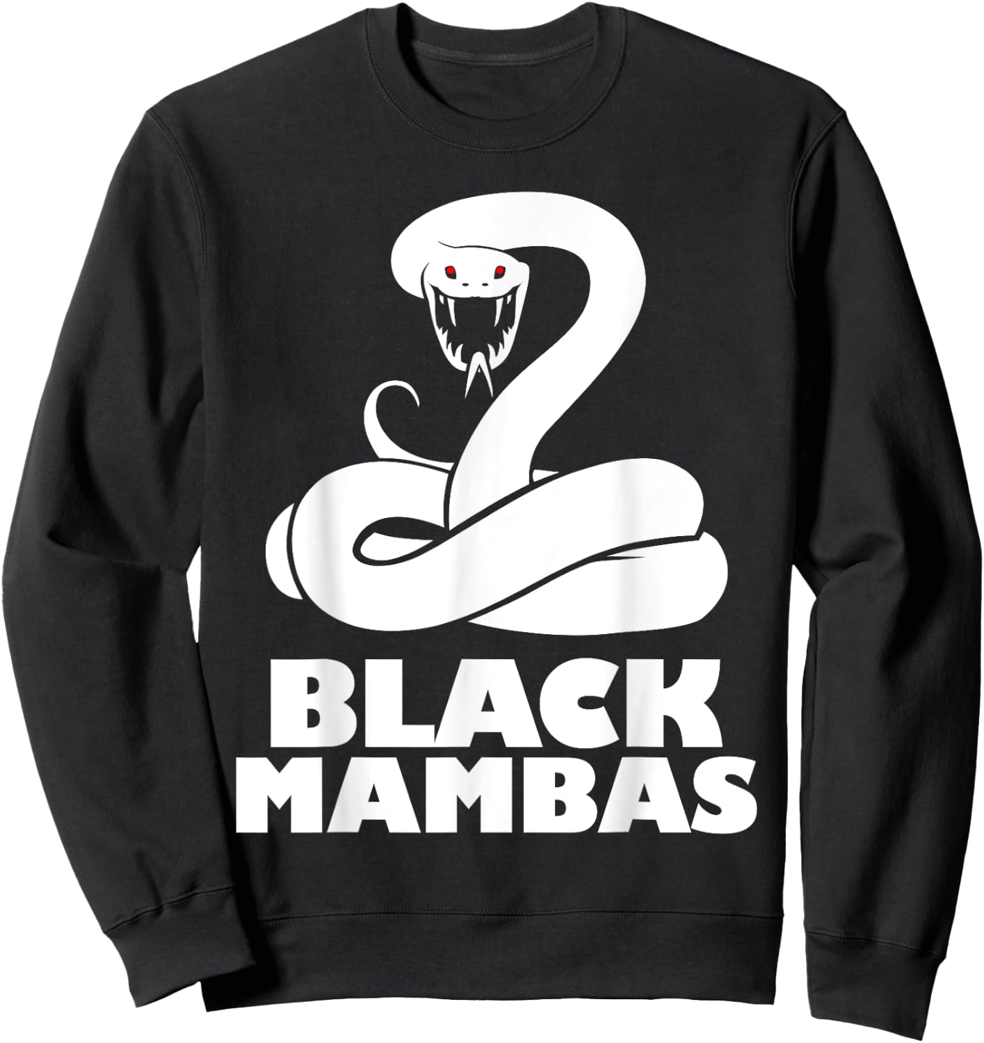 Black Mambas Are My Spirit Animal Scary Snake Sweatshirt - Sweatshirt | Black