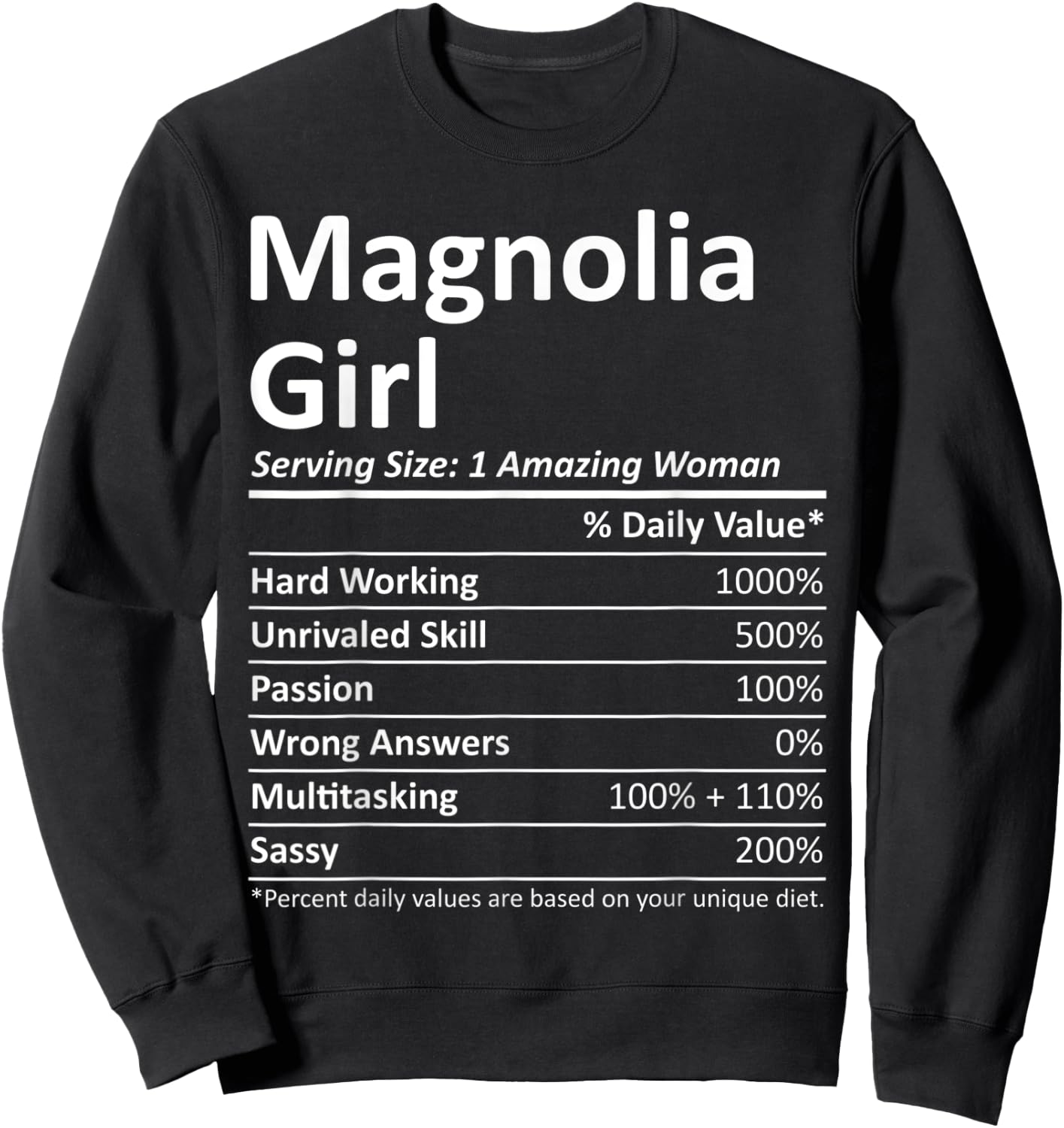 MAGNOLIA GIRL AR ARKANSAS Funny City Home Roots USA Gift Sweatshirt - Sweatshirt | Black