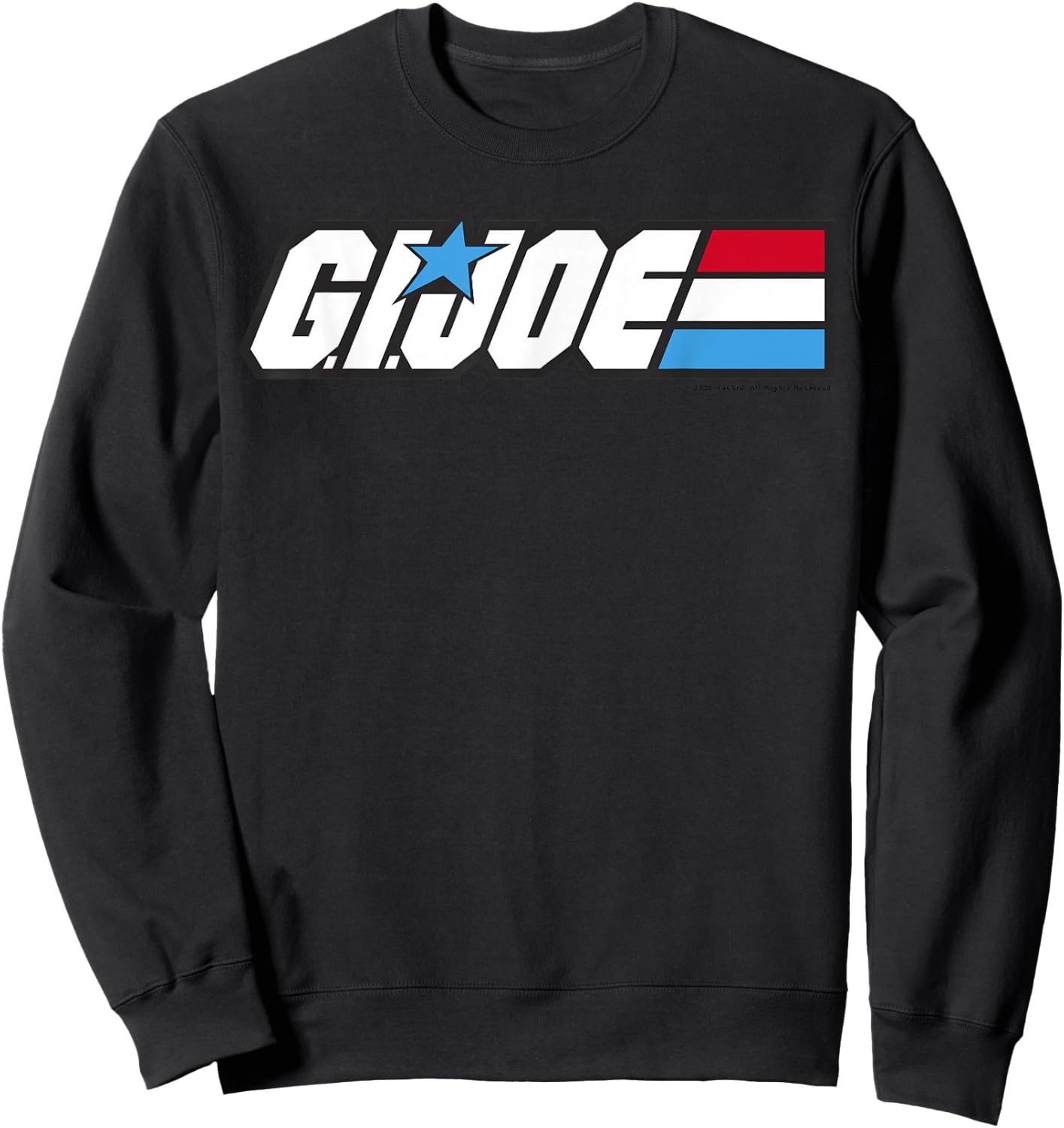 G.I. Joe American Hero Red White & Blue Simple Logo Sweatshirt - Sweatshirt | Black