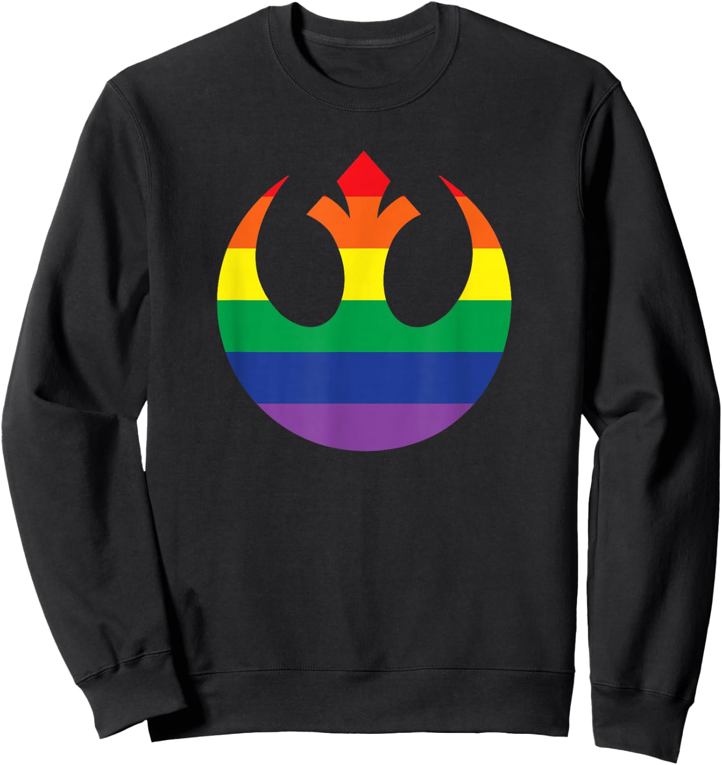 Star Wars Rebel Alliance Rainbow Sweatshirt - Sweatshirt | Black