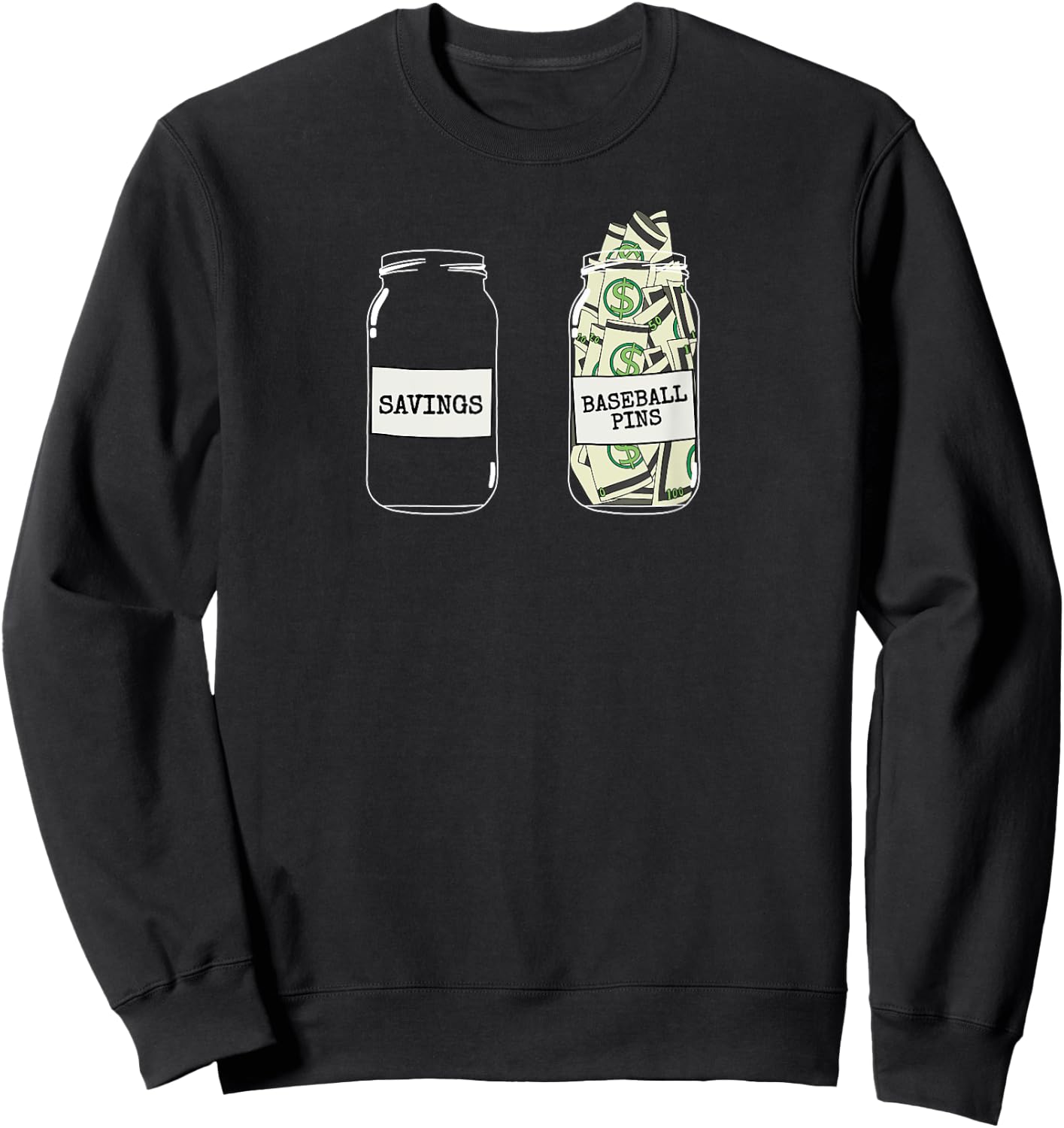 Baseball Trading Pins Baseball Pin Collector Sweatshirt - Sweatshirt | Black