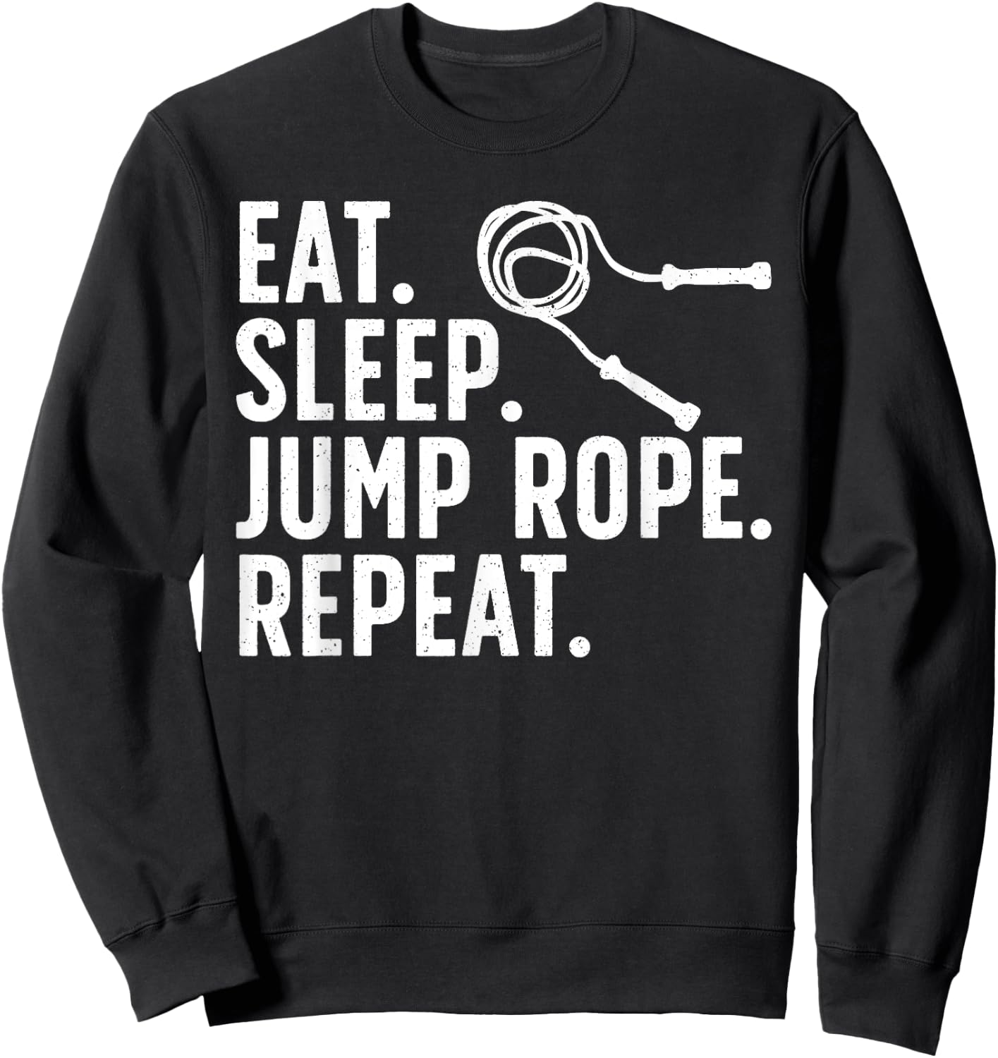 Funny Jump Rope Art Women Roping Jumping Rope Lovers Sweatshirt - Sweatshirt | Black