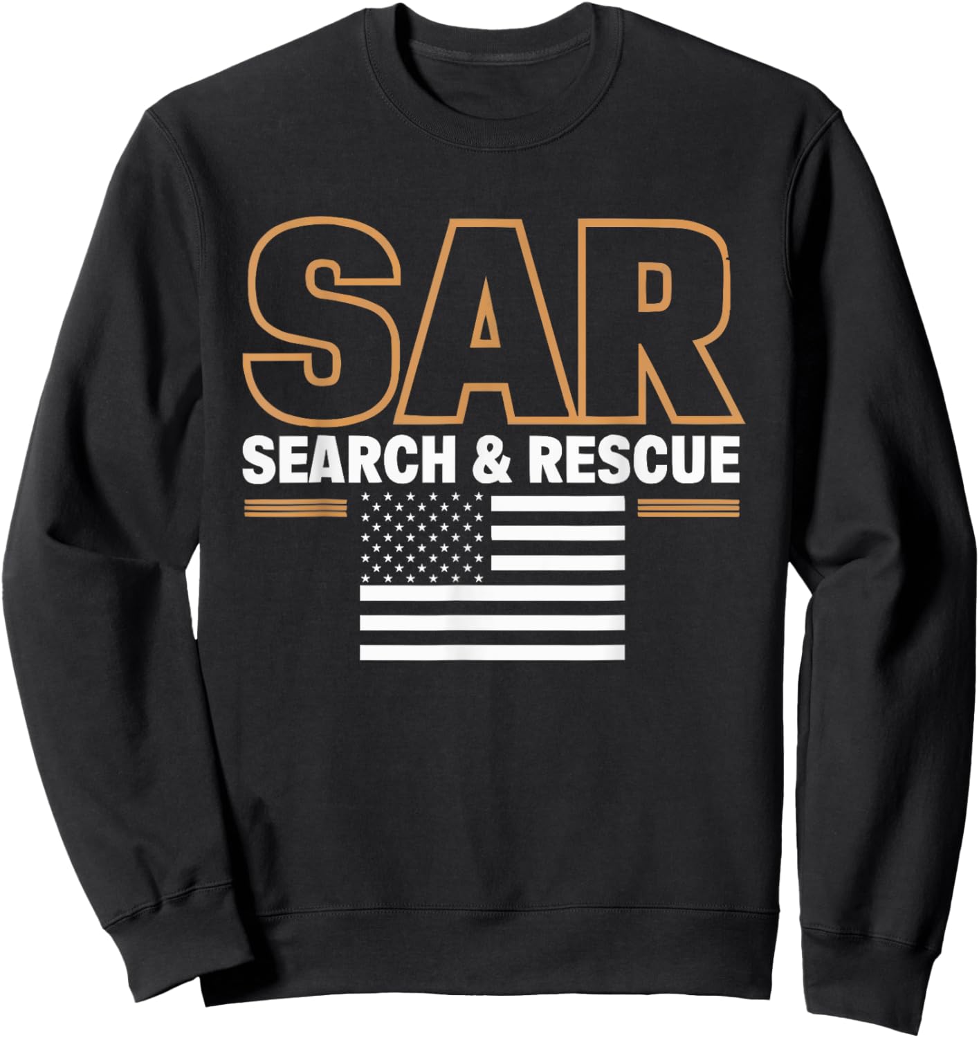 Search And Rescue Team SAR Emergency Response Sweatshirt - Sweatshirt | Black