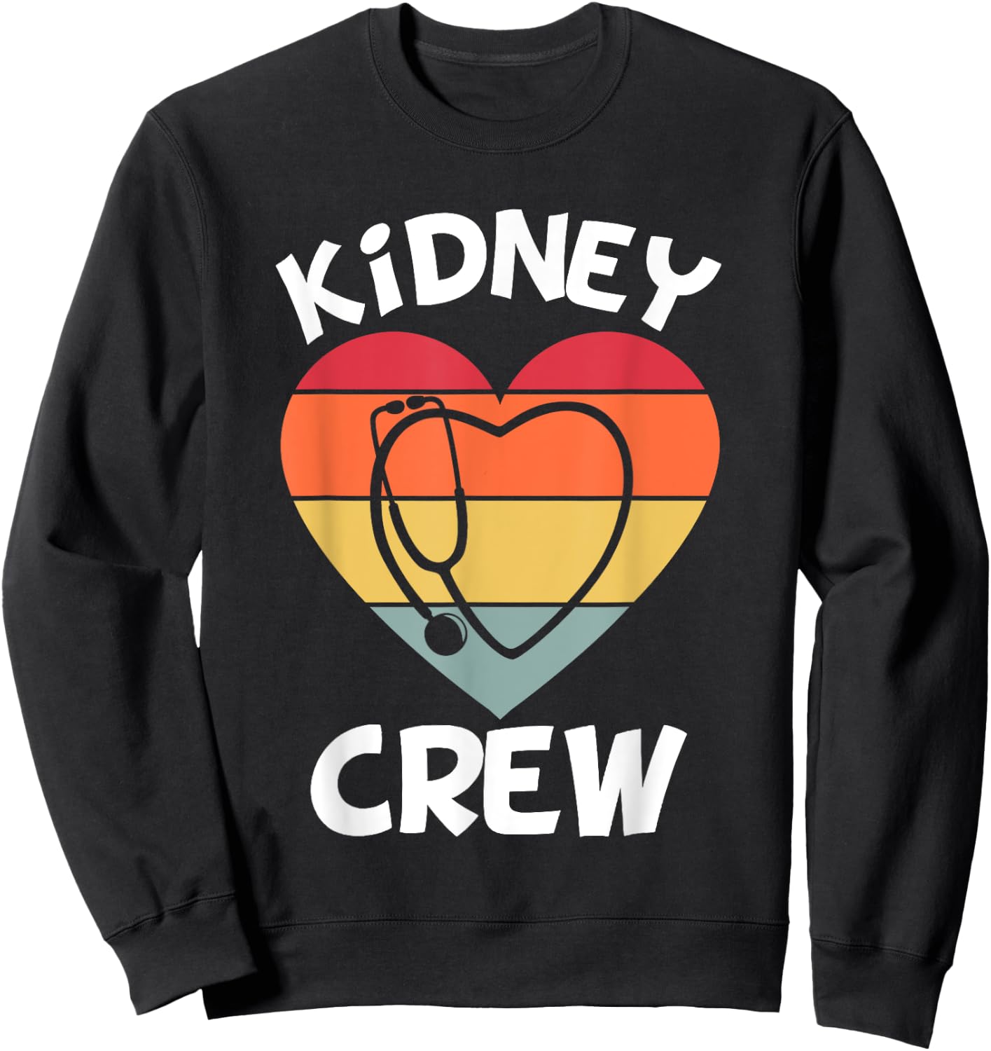 Kidney Crew Dialysis Team Dialysis Tech Nephrology Nurse Sweatshirt - Sweatshirt | Black