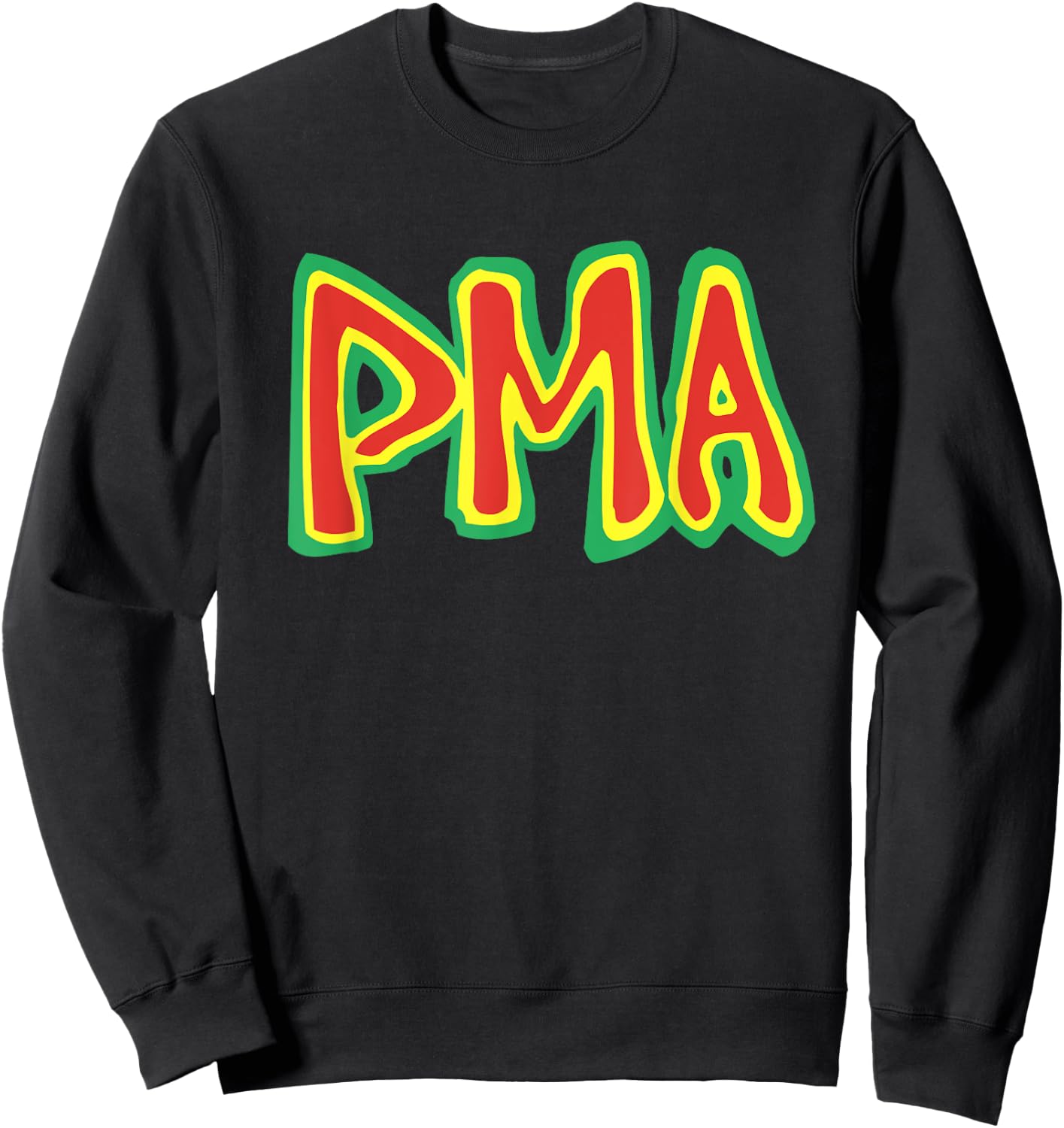 PMA - Positive Mental Attitude classic hardcore punk DC NY Sweatshirt - Sweatshirt | Black