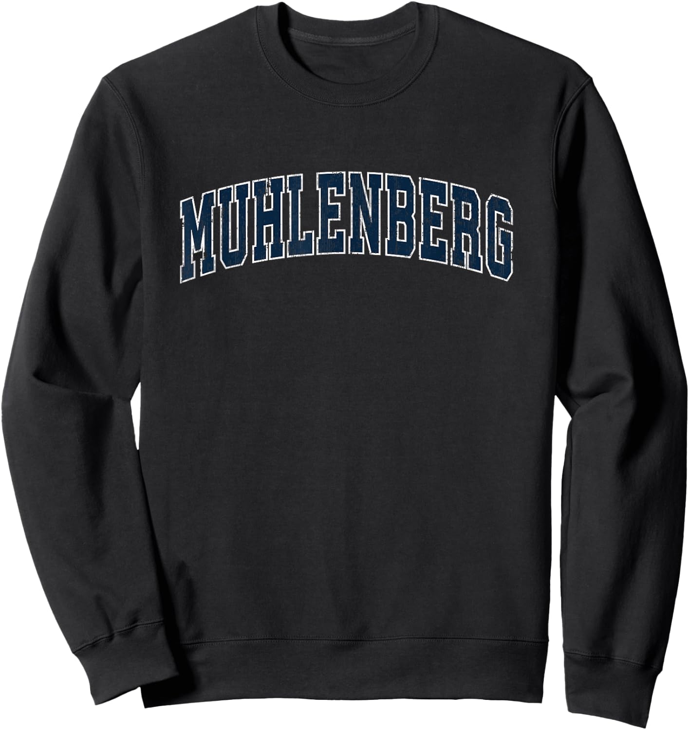 Muhlenberg Pennsylvania PA Vintage Sports Design Navy Design Sweatshirt - Sweatshirt | Black