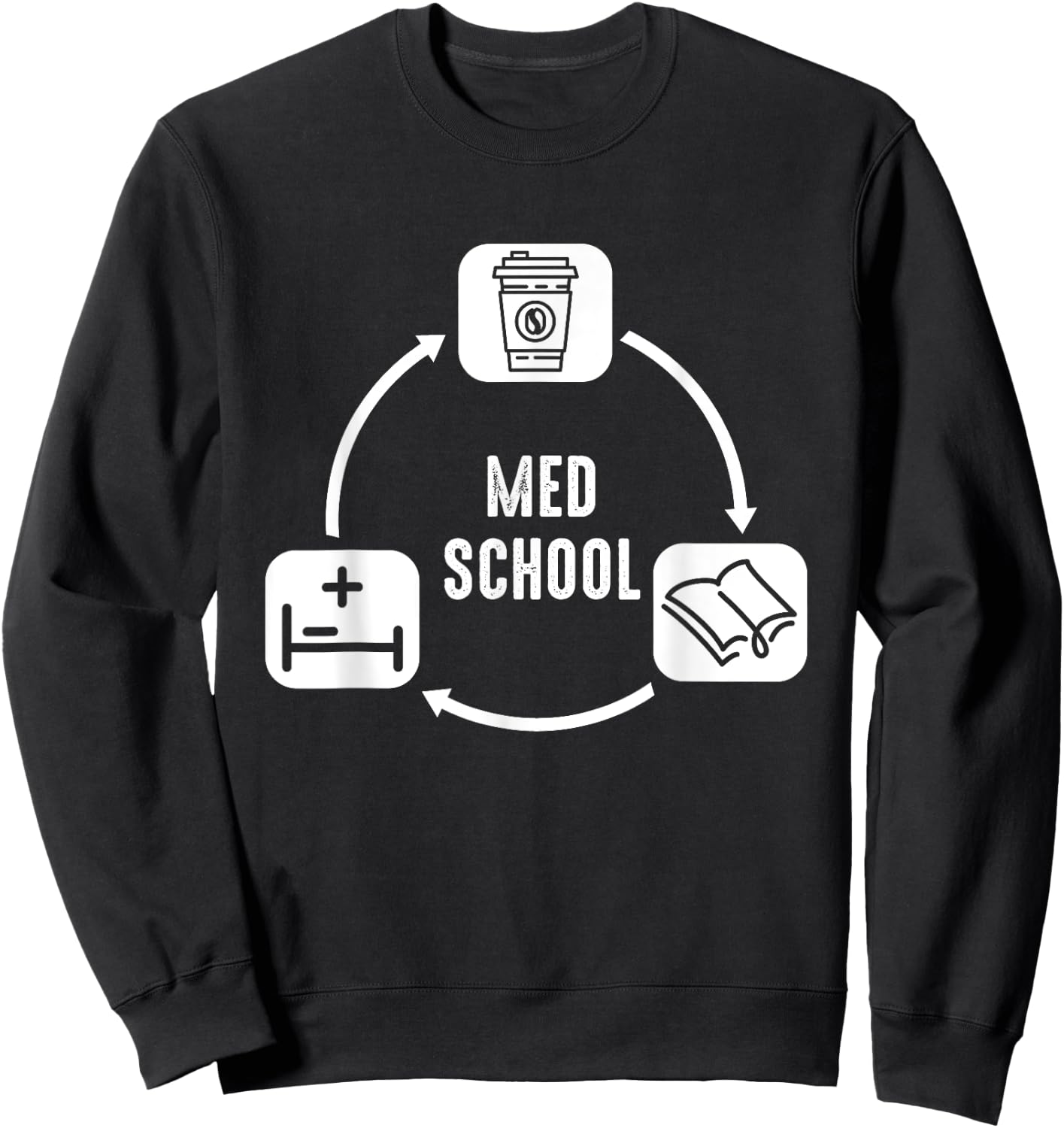 Med School - medical student s Outfit Medical Students Gift Sweatshirt - Sweatshirt | Black