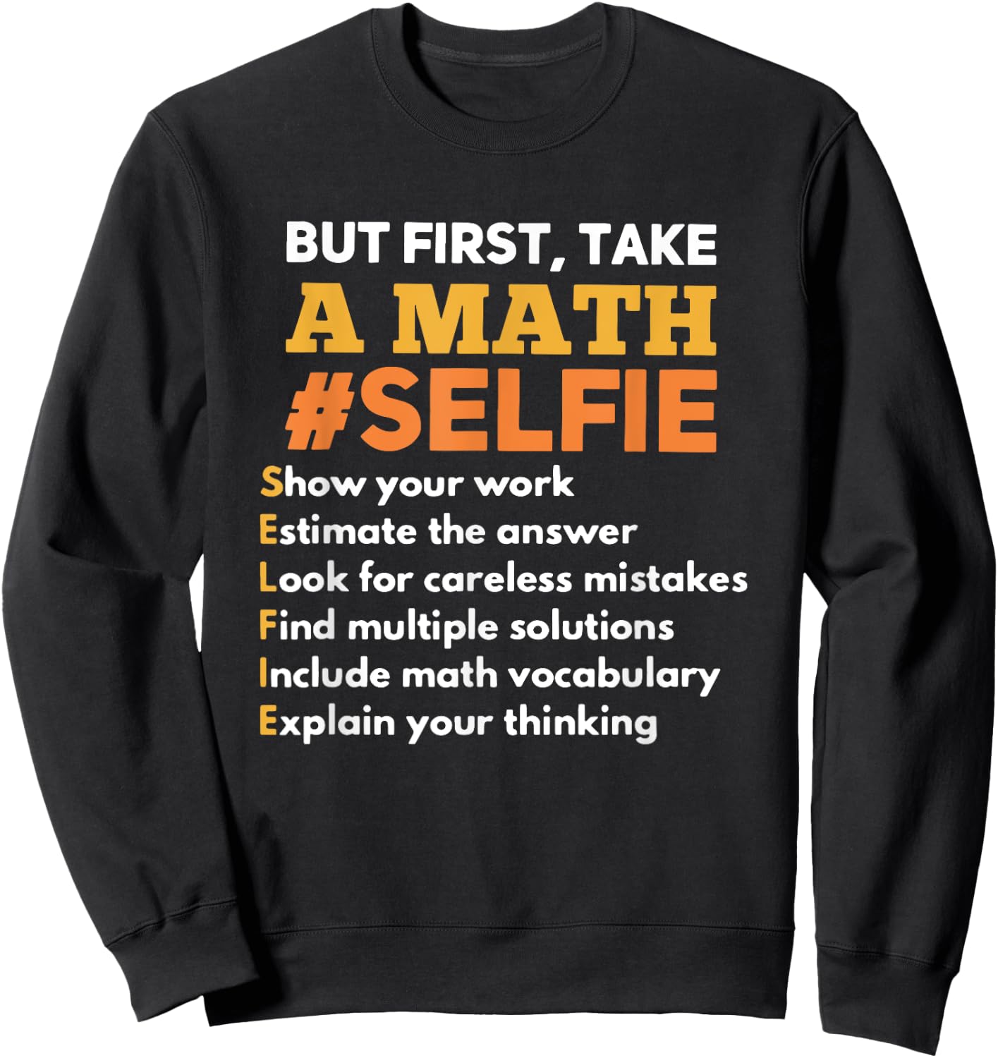 Funny Math Teacher Gift A Math Nerd Men Women Sweatshirt - Sweatshirt | Black