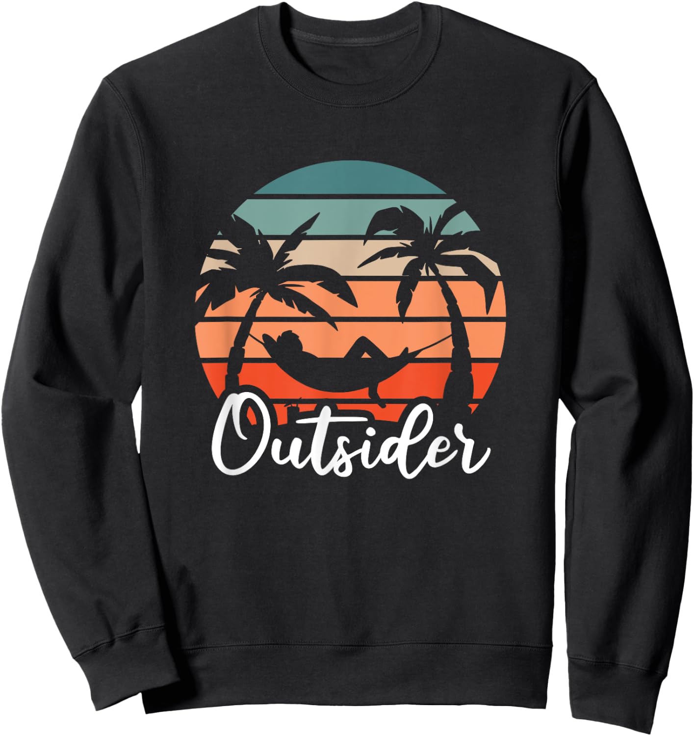 Outsider - Holiday Vacation Outdoor Lover Sweatshirt - Sweatshirt | Black