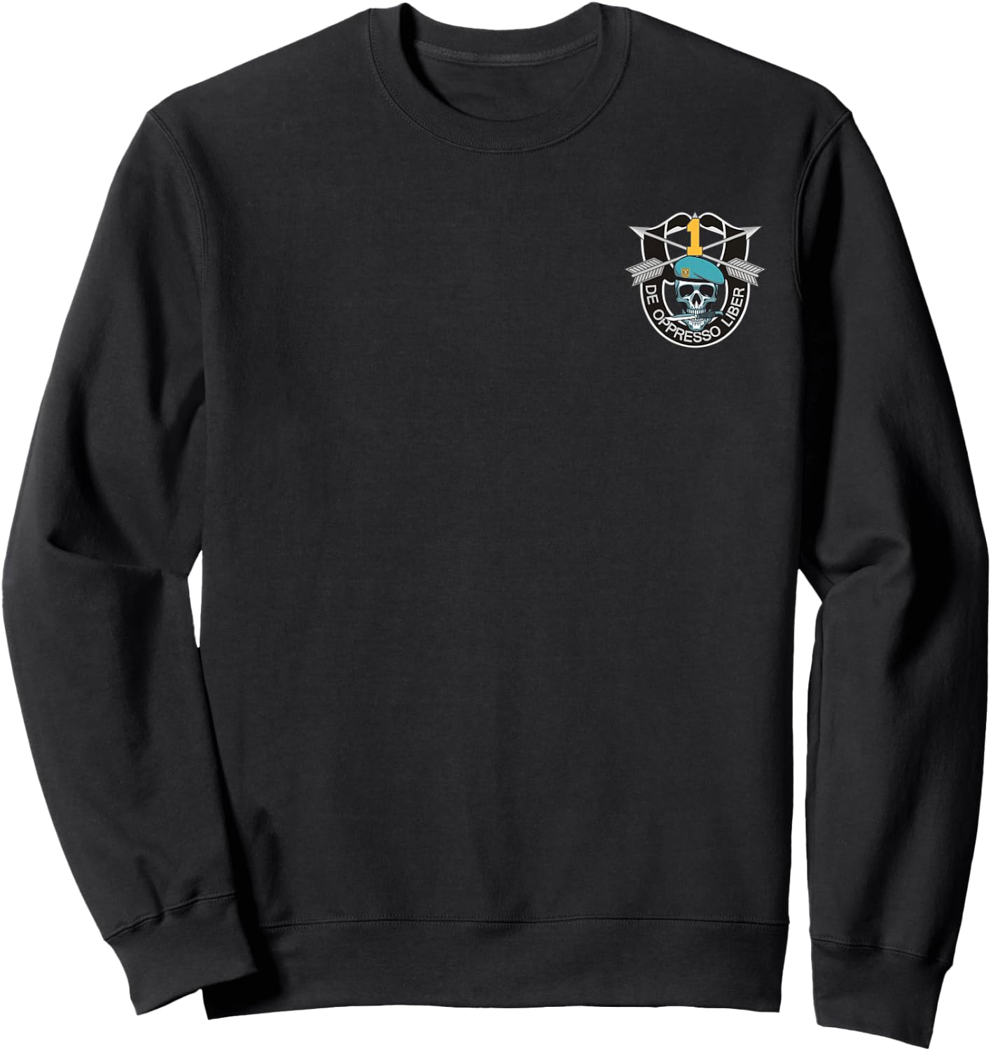 1st Special Forces Group Patch (1st SFG) Shirt - 4th of July Sweatshirt - Sweatshirt | Black