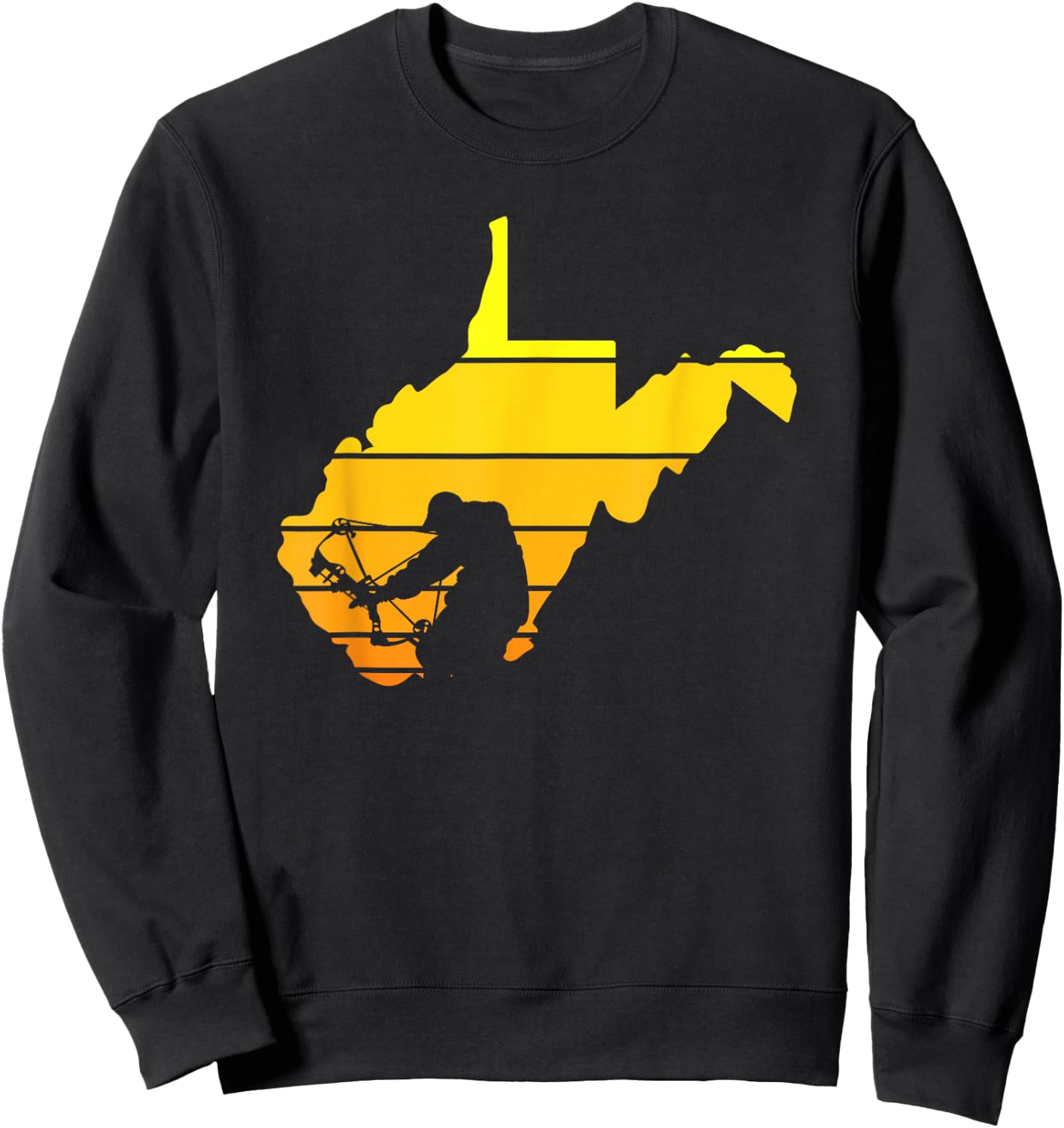 Sunset West Virginia Bowhunter Sweatshirt - Sweatshirt | Black