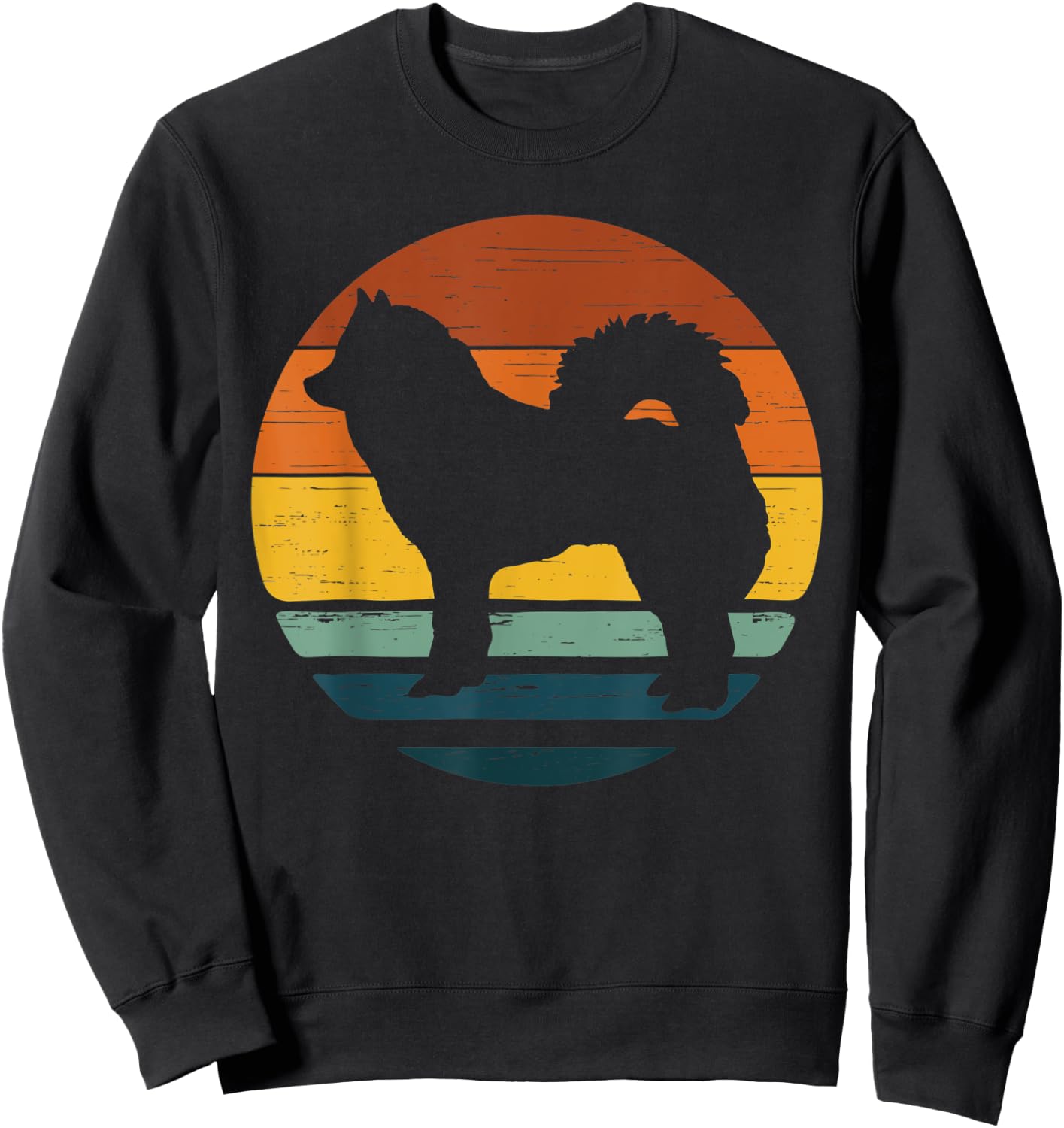 Eurasier Vintage Retro Mom Dad Dog Gift Sweatshirt - Sweatshirt | Black