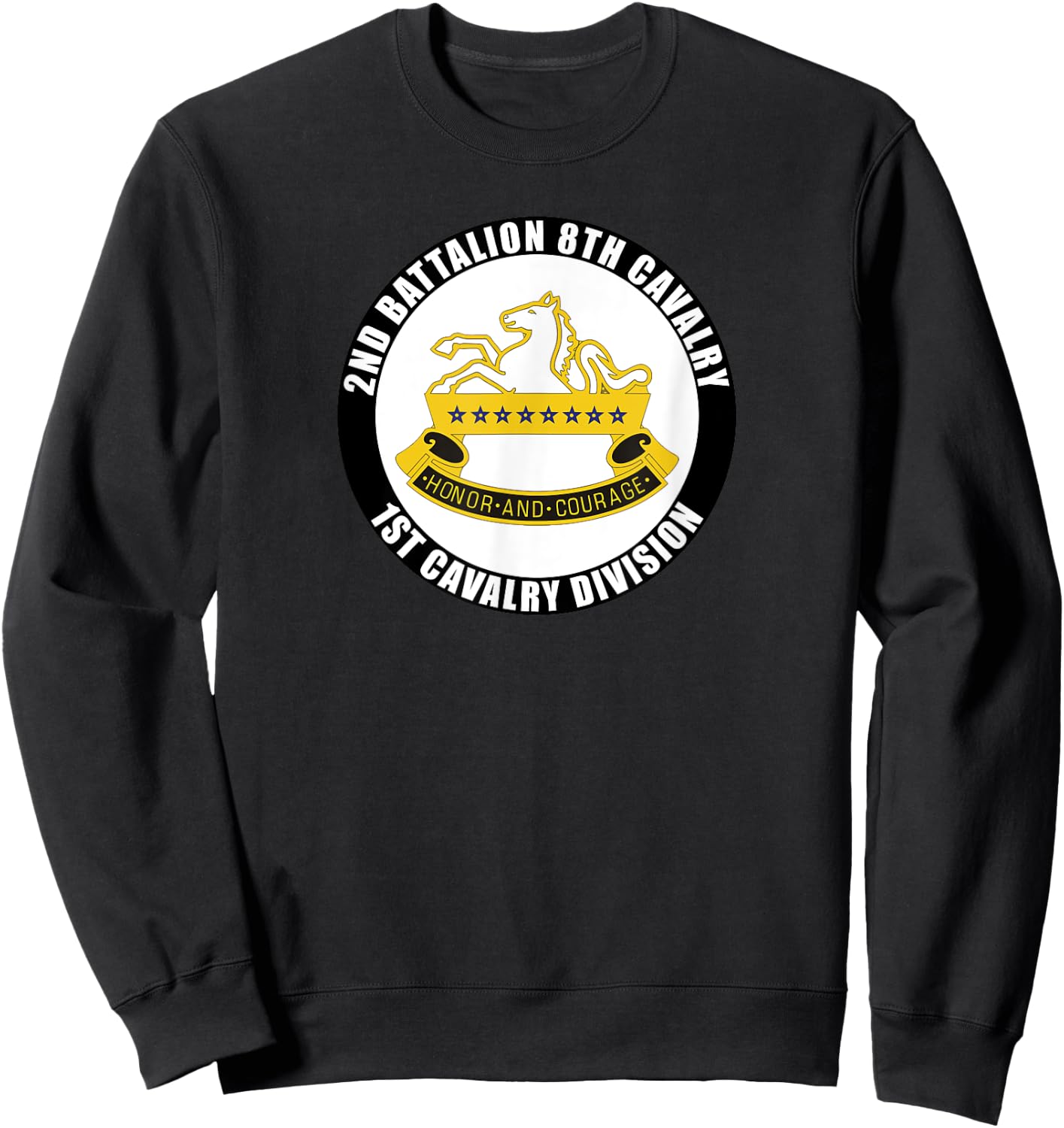 2nd Battalion 8th Cavalry 1st Cavalry Division Veteran Gift Sweatshirt - Sweatshirt | Black