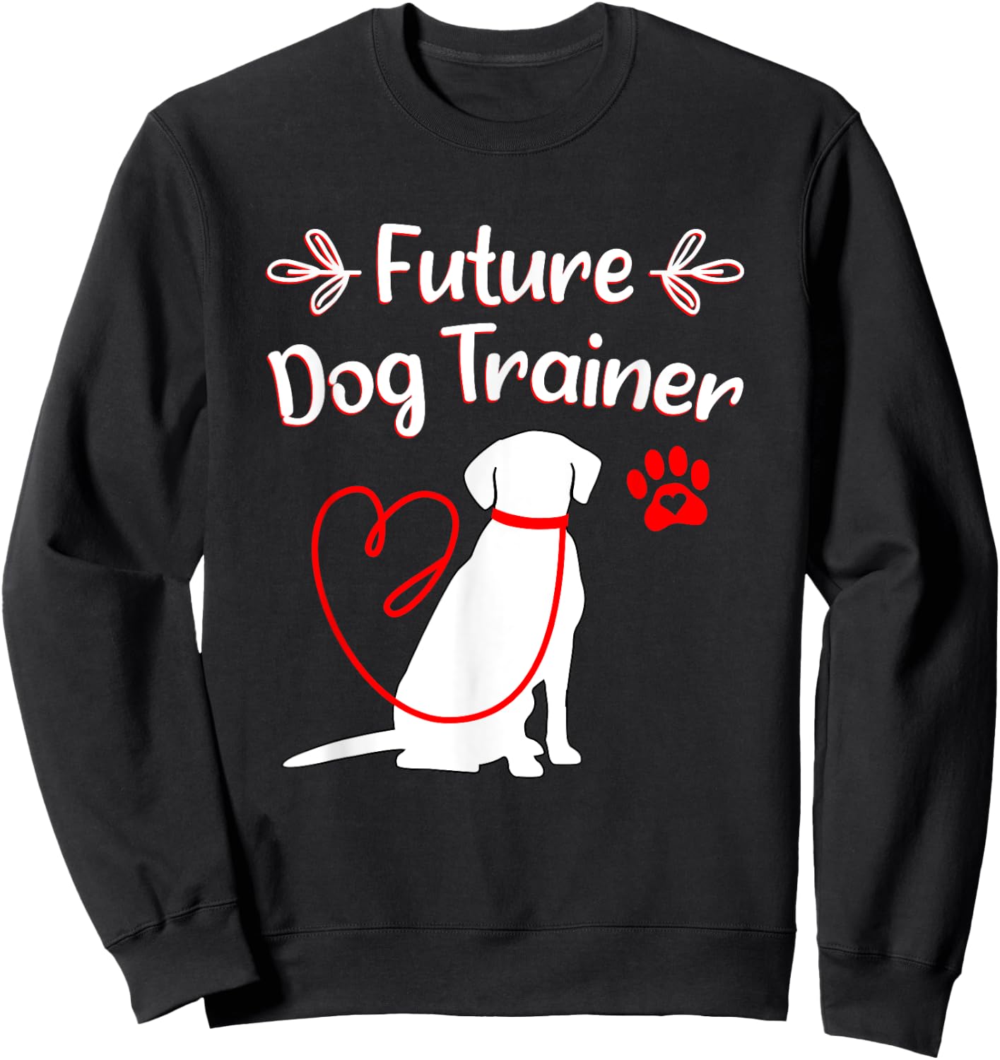 Future Dog Trainer Men Women Girls Kids Sweatshirt - Sweatshirt | Black