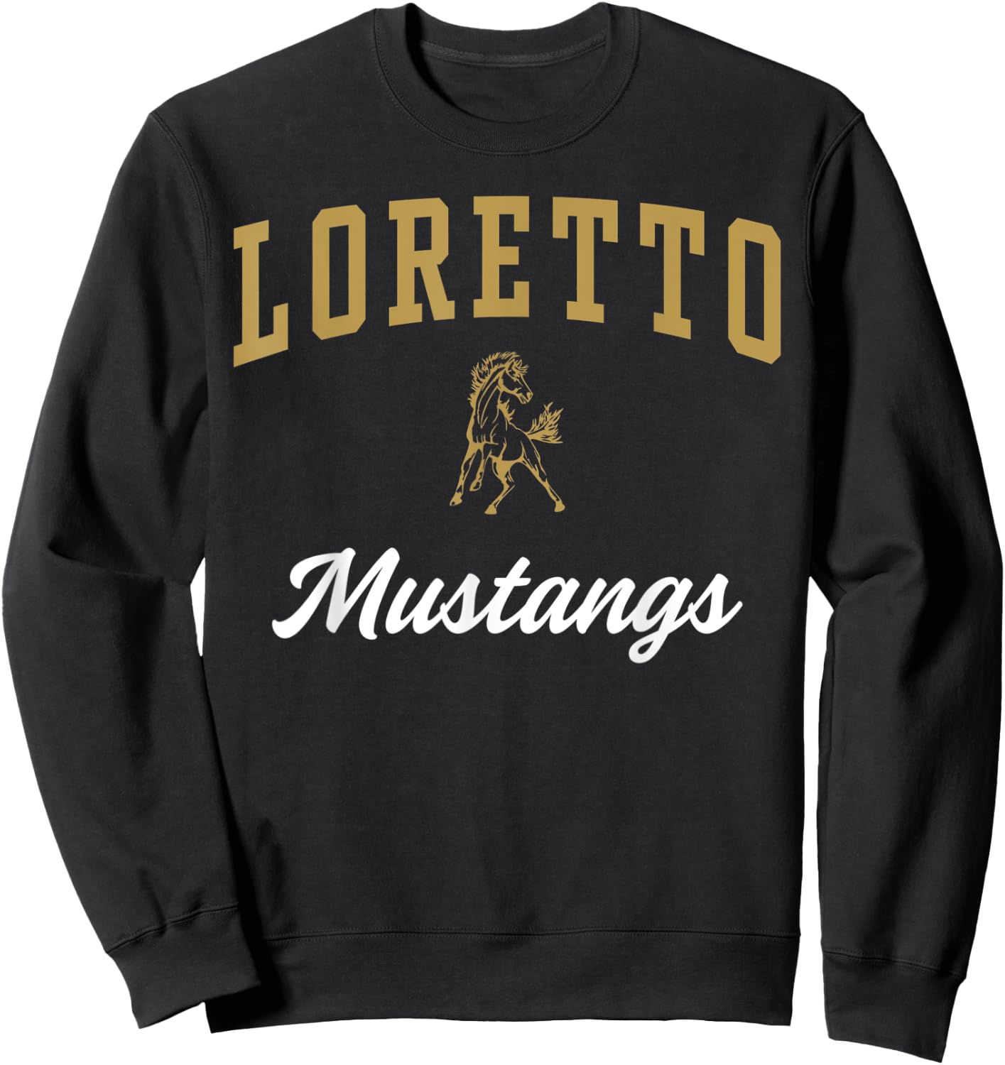 Loretto High School Mustangs Sweatshirt - Sweatshirt | Black