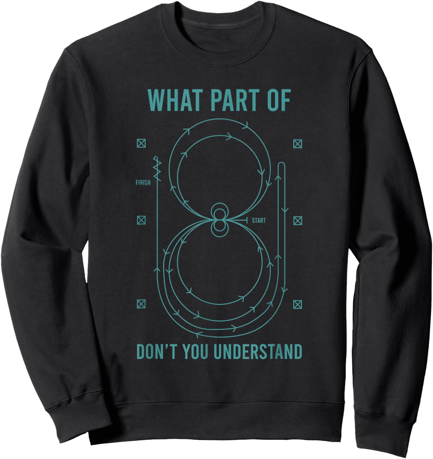 Funny Reining Show Pattern Horse Equestrian Gift Men Women Sweatshirt - Sweatshirt | Black