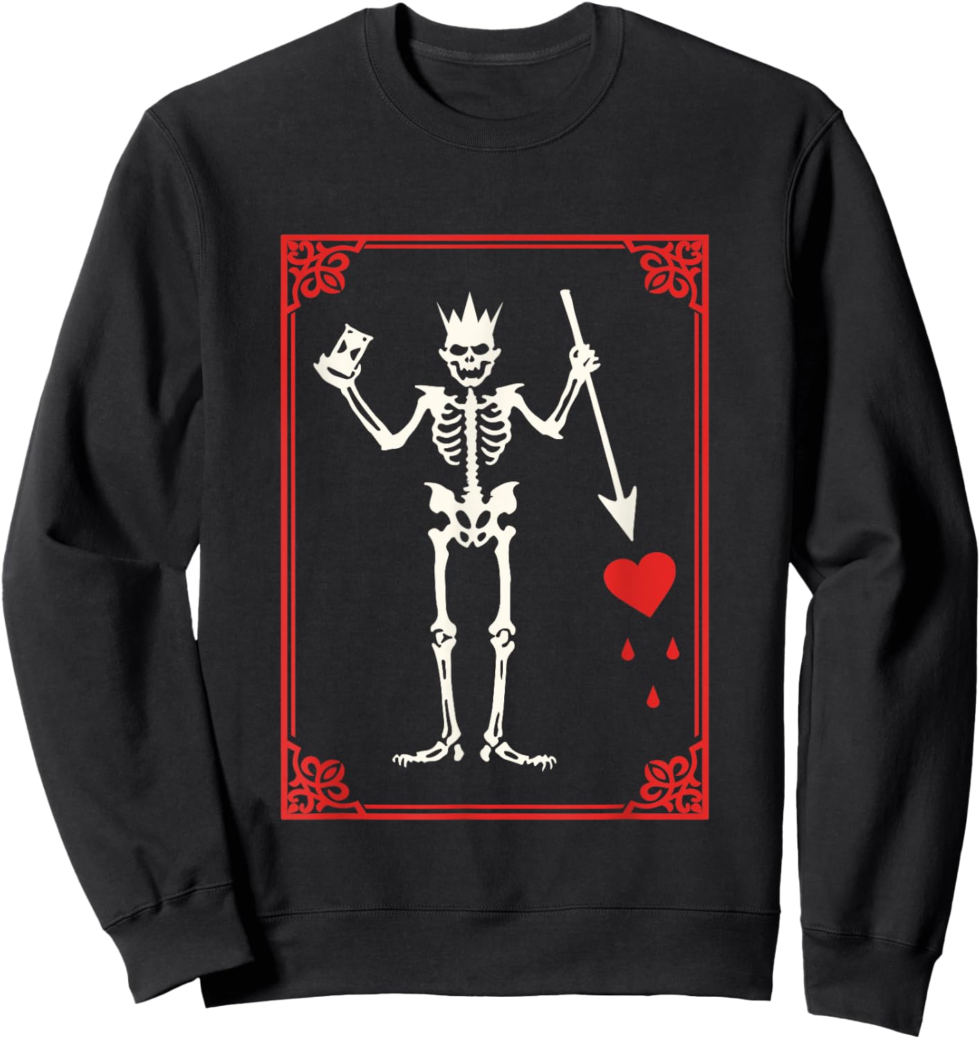 Blackbeard The Pirate Battle Flag Jolly Roger Military Sweatshirt - Sweatshirt | Black