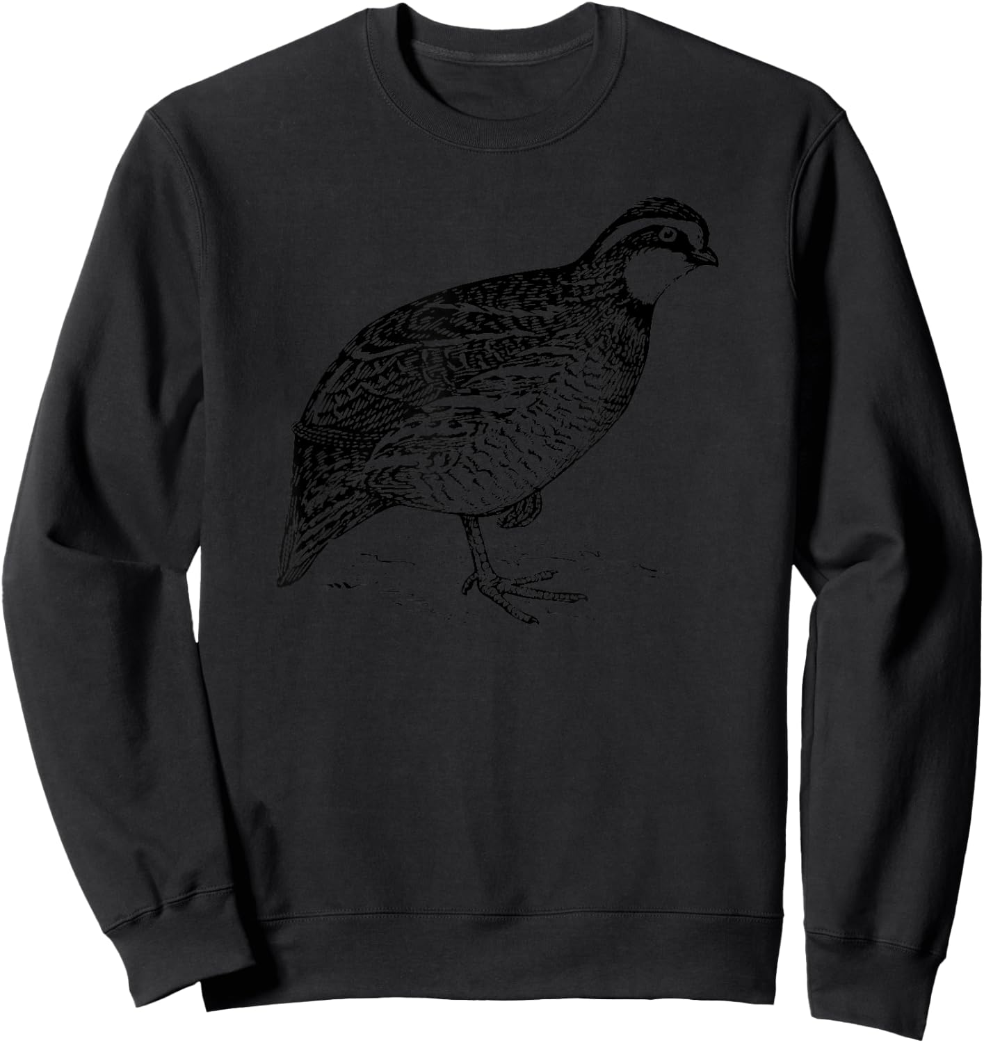 Bobwhite Quail Bird Sweatshirt - Sweatshirt | Black