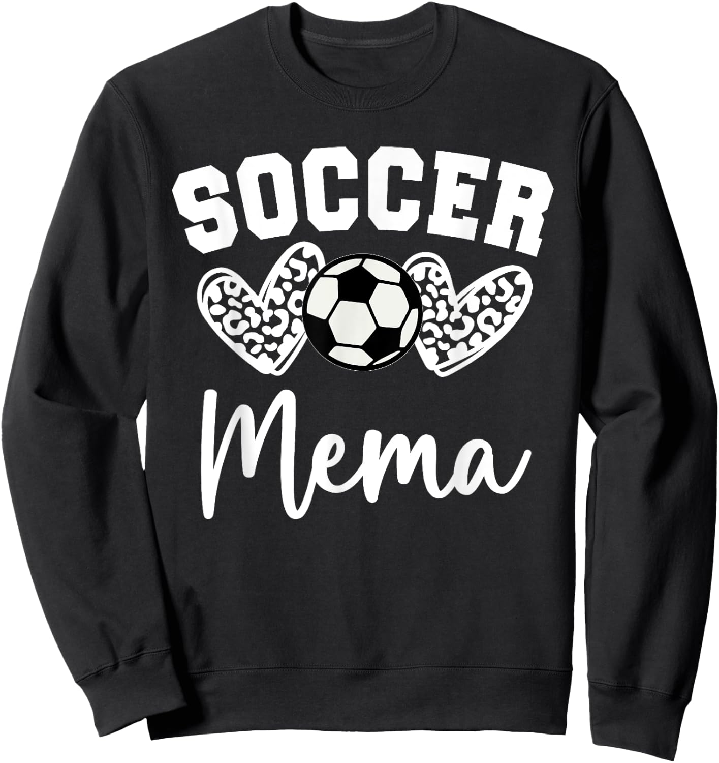 Soccer Mema Matching Family Soccer Sweatshirt - Sweatshirt | Black
