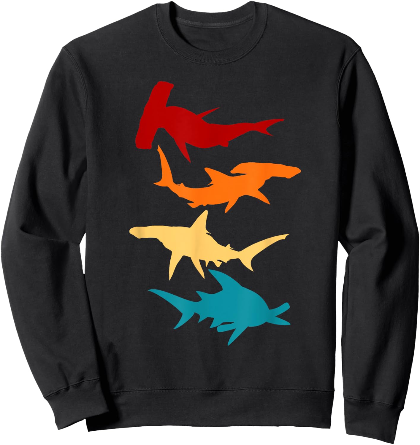 Great 4 hammer shark Gift divers Sweatshirt - Sweatshirt | Black