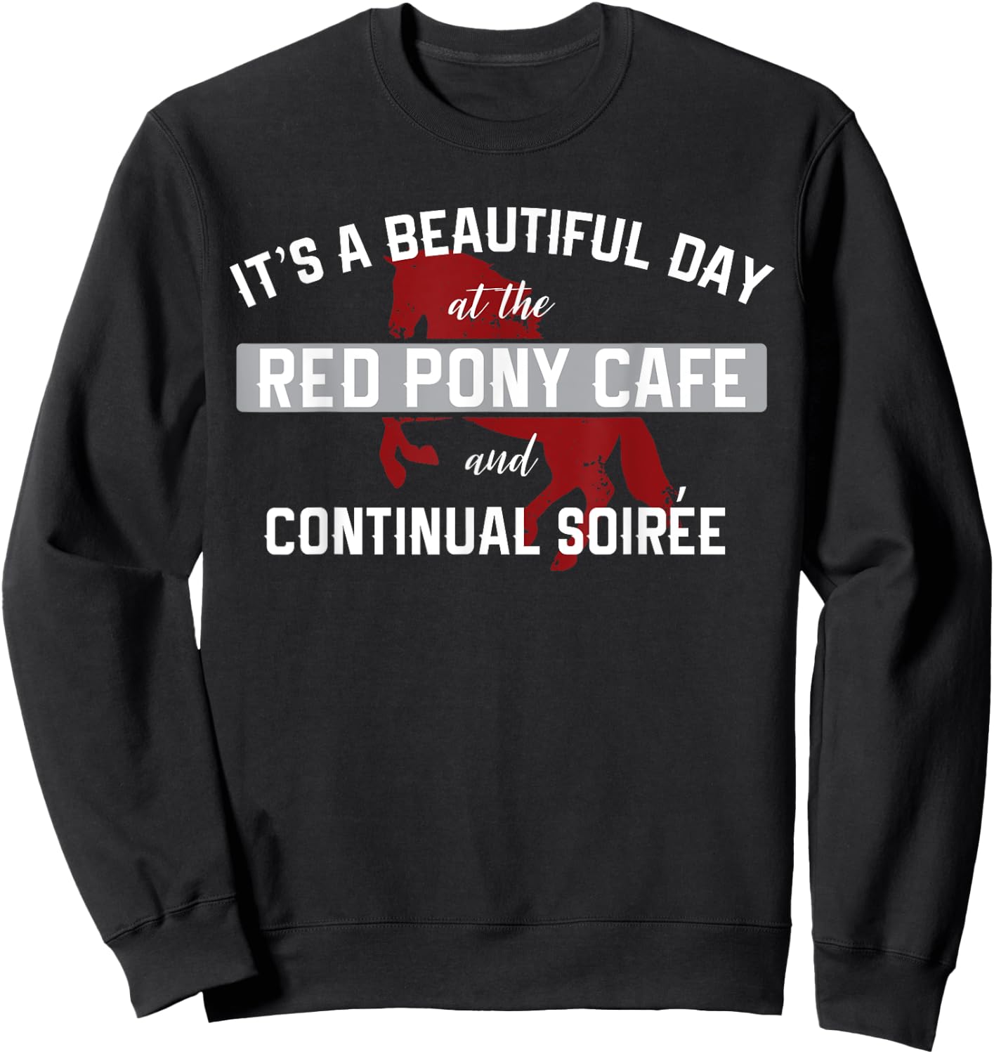 Red Pony Sweatshirt - Sweatshirt | Black