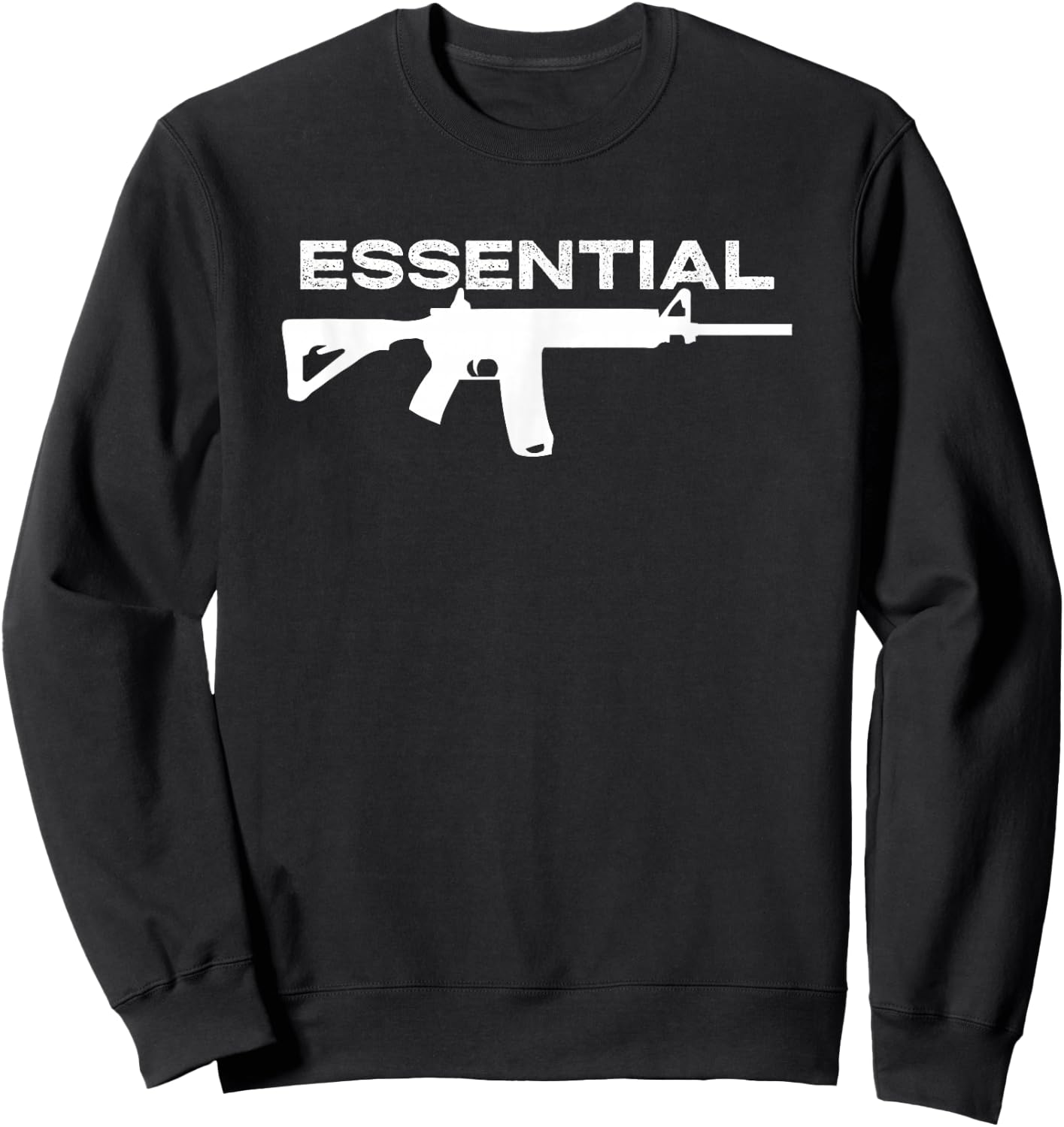 2A 2nd Amendment - Essential AR15 - Pro Gun Gift Sweatshirt - Sweatshirt | Black
