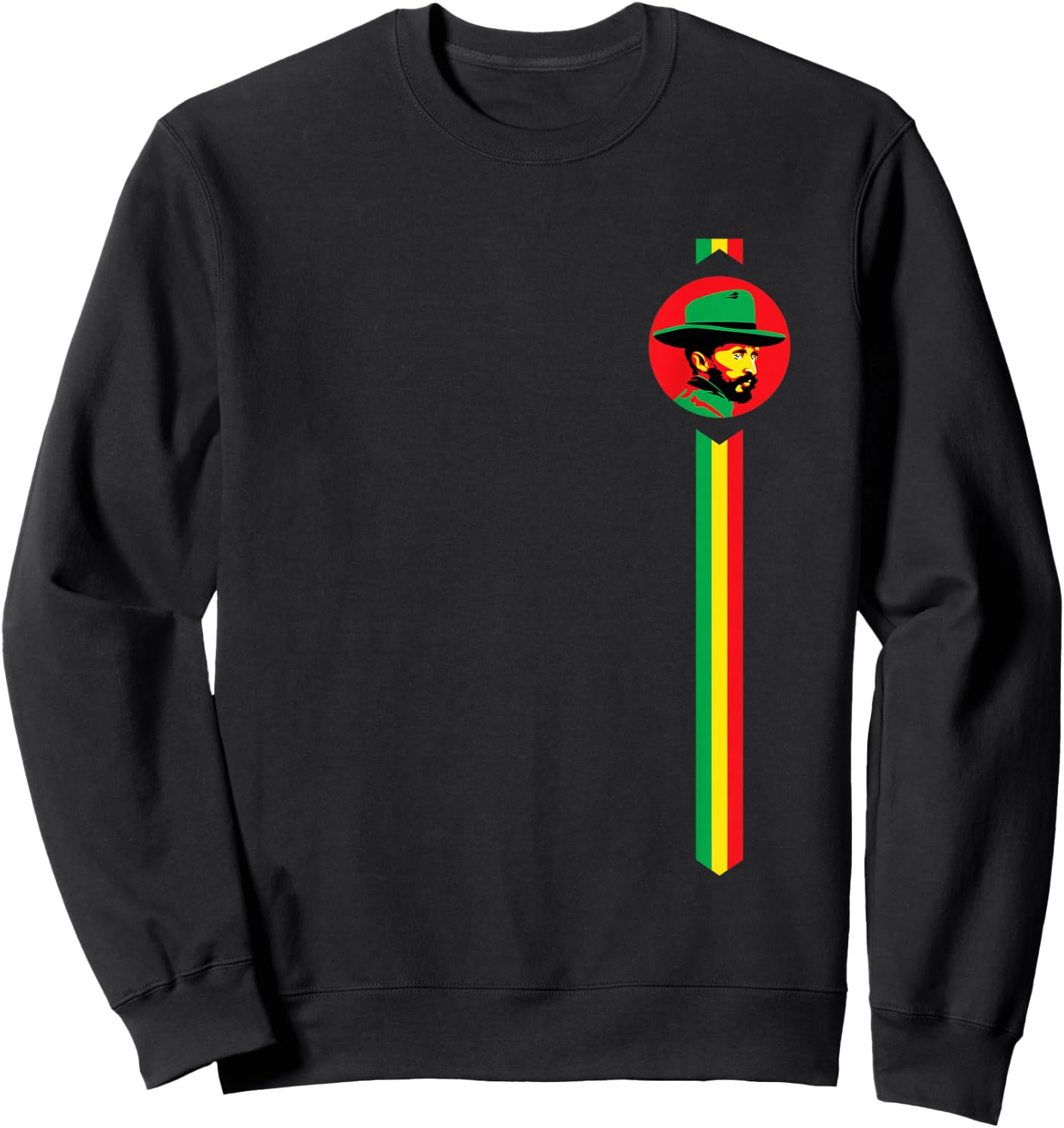 His Imperial Majesty Haile Selassie I King of Kings Sweatshirt - Sweatshirt | Black