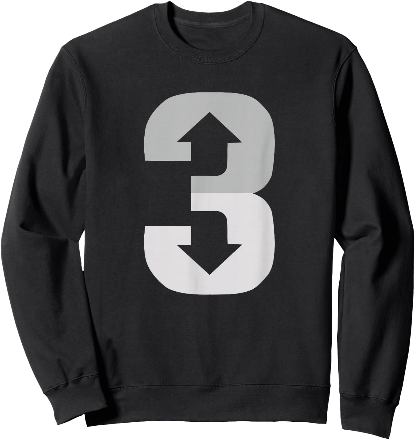 3 Up 3 Down | Three Up Three Down Baseball Sweatshirt - Sweatshirt | Black