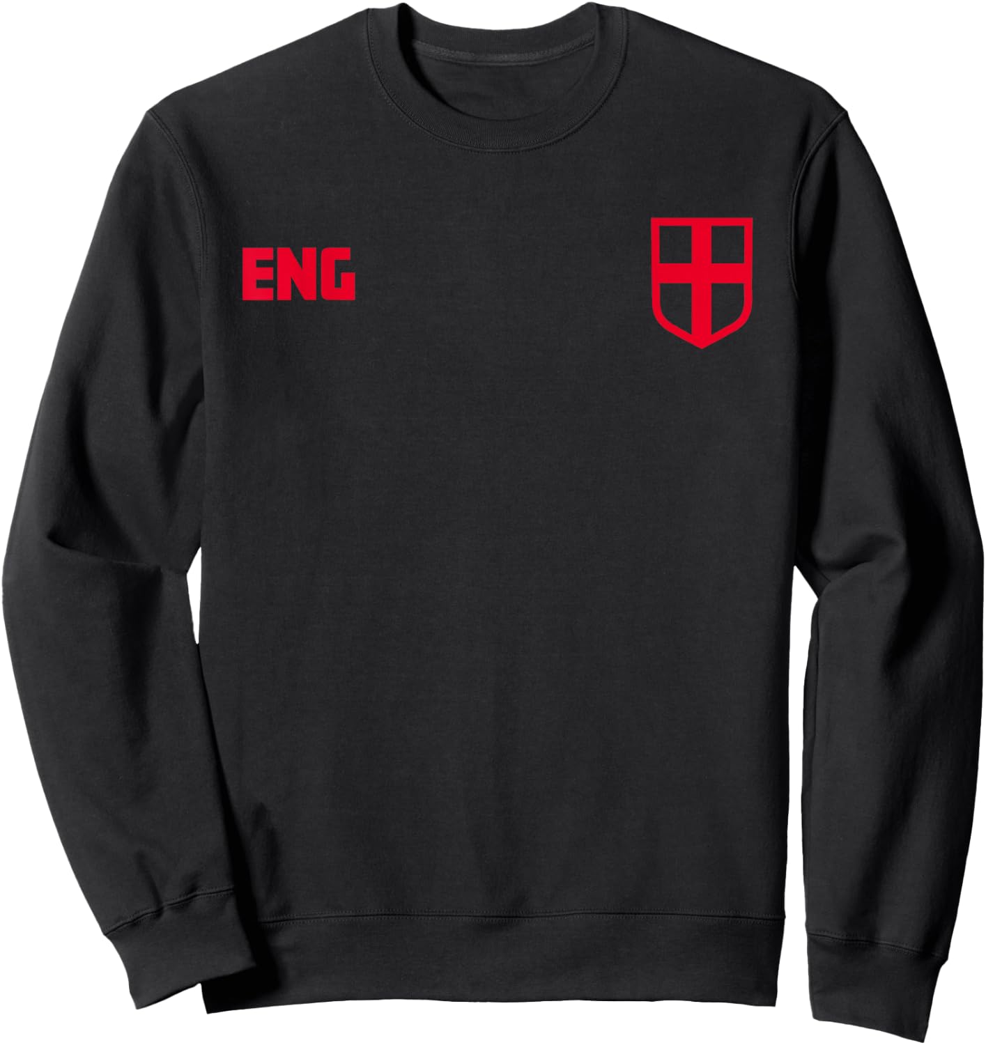 England Euro Football Kit Style Sweatshirt - Sweatshirt | Black