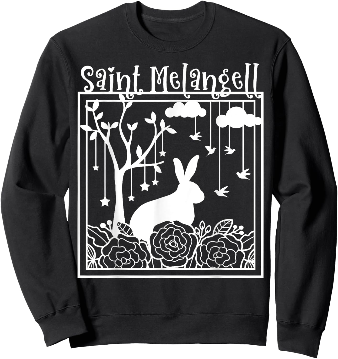 St Melangell Hares Rabbit Owner Catholic Sweatshirt - Sweatshirt | Black