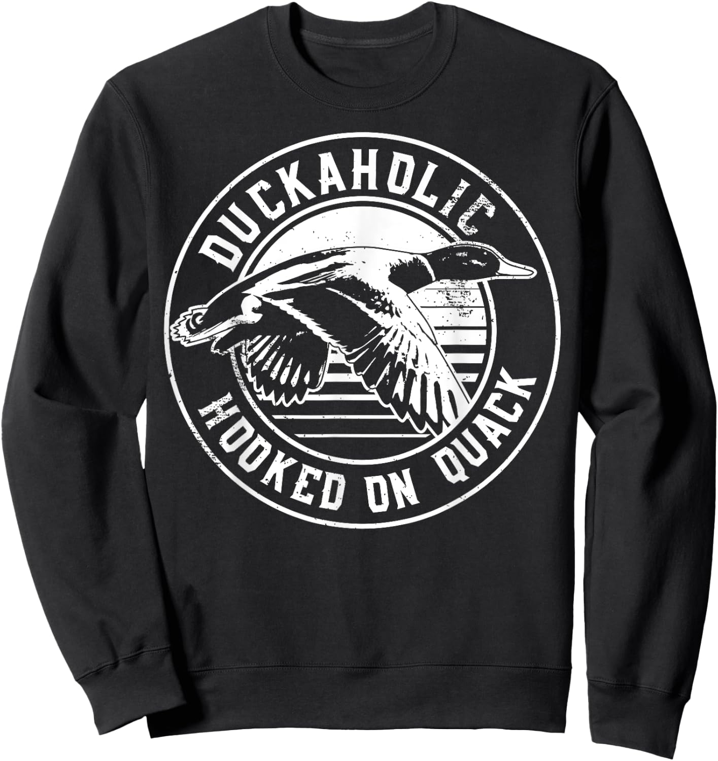 Quack Duck Hunter Duckaholic Gift design Sweatshirt - Sweatshirt | Black