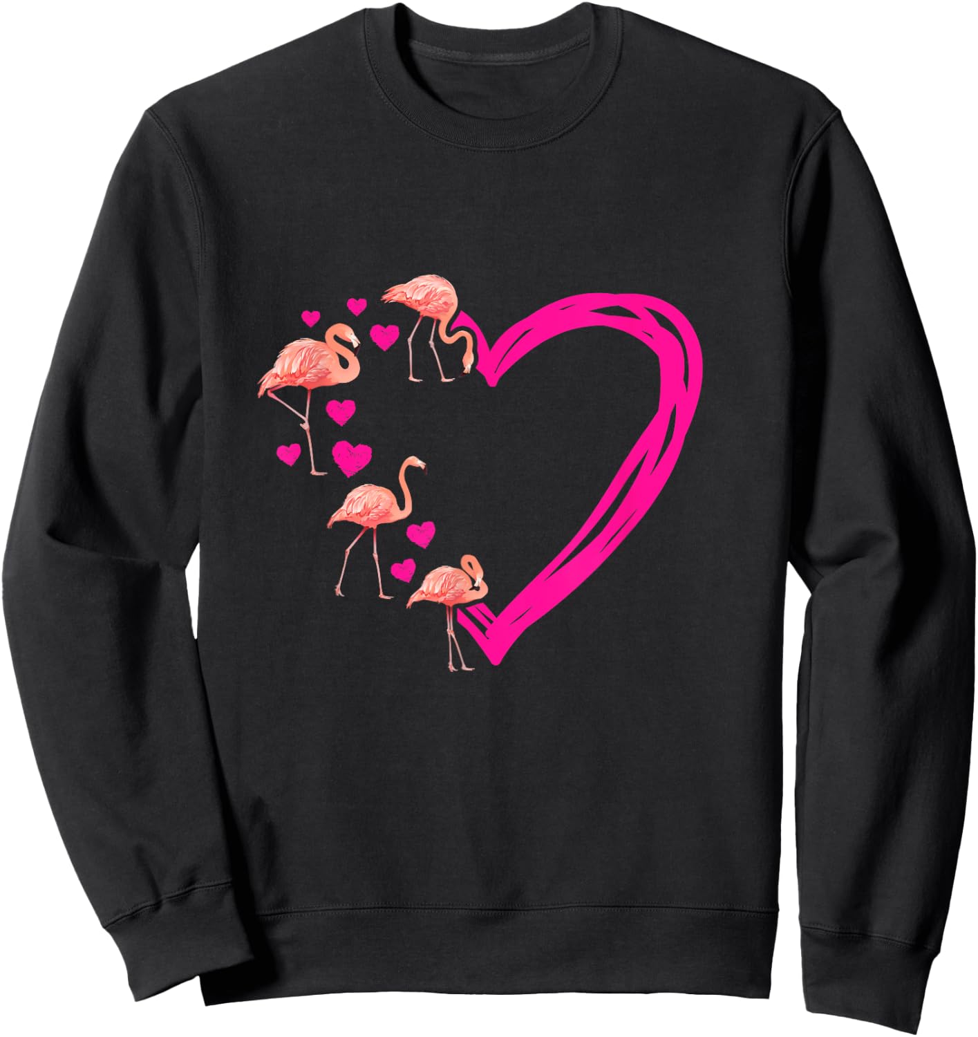 Flamingo Sweatshirt - Sweatshirt | Black