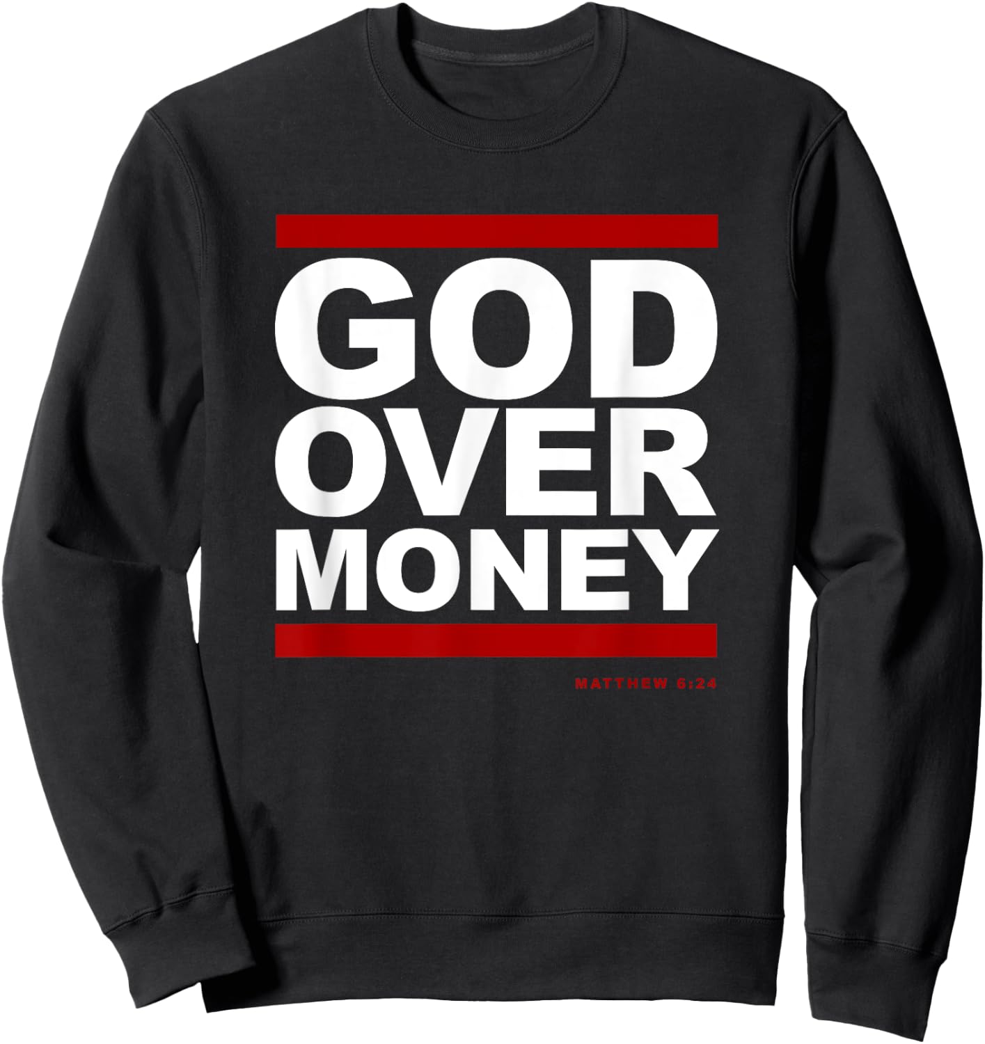 God Over Money Sweatshirt - Sweatshirt | Black