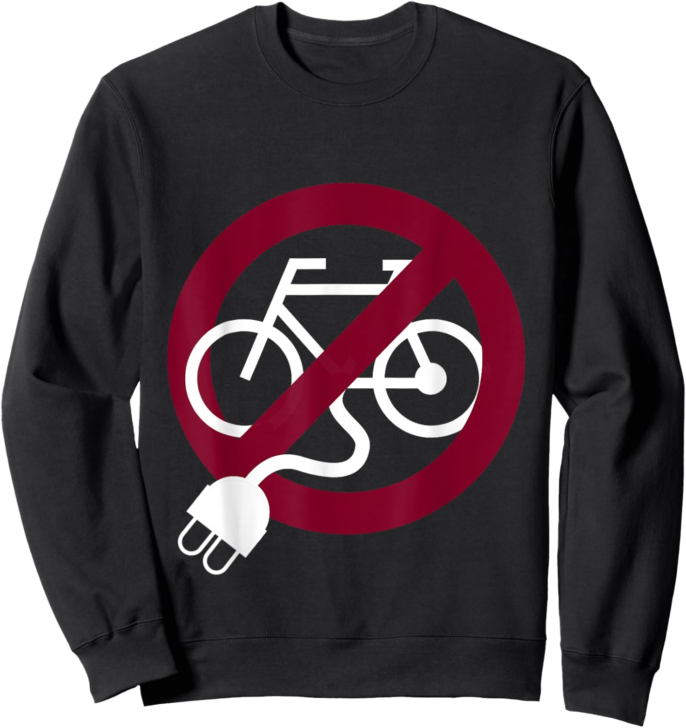 Anti-e-bike - Cyclist Sweatshirt - Sweatshirt | Black