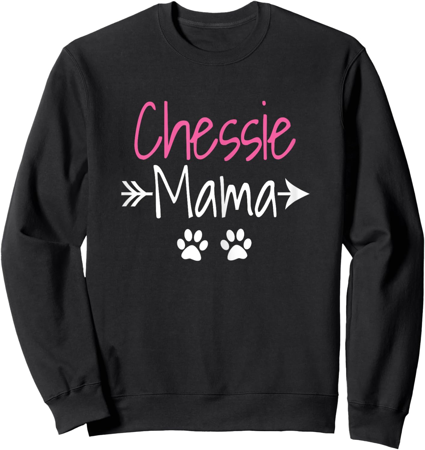 Chessie Mama Funny Chesapeake Bay Retriever Dog Mom Sweatshirt - Sweatshirt | Black