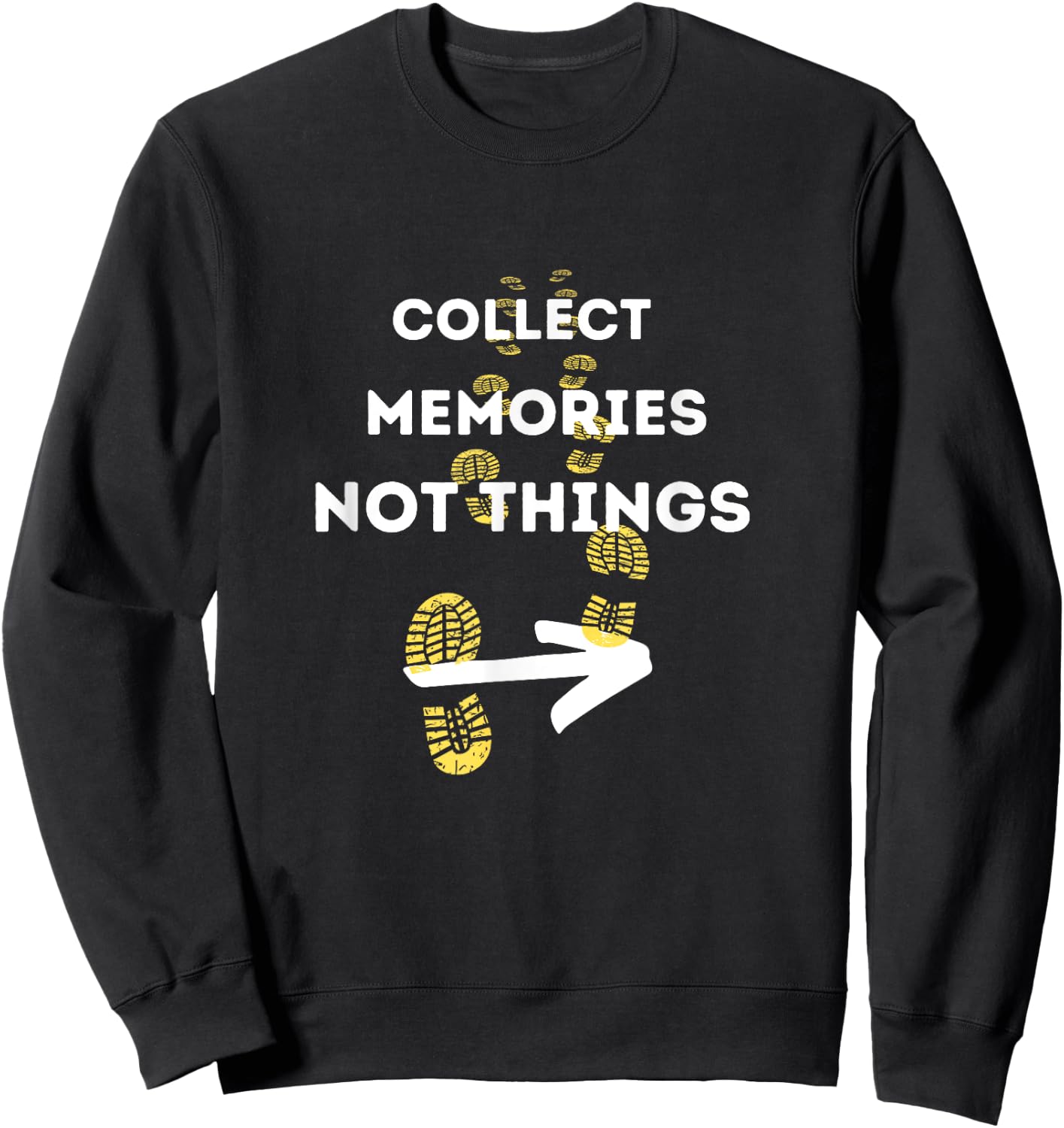 Collect Memories Not Things Camino de Santiago Sweatshirt - Sweatshirt | Black