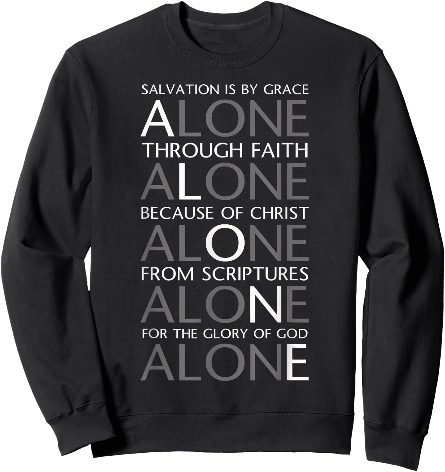 Five Solas of the Reformation Sweatshirt - Sweatshirt | Black