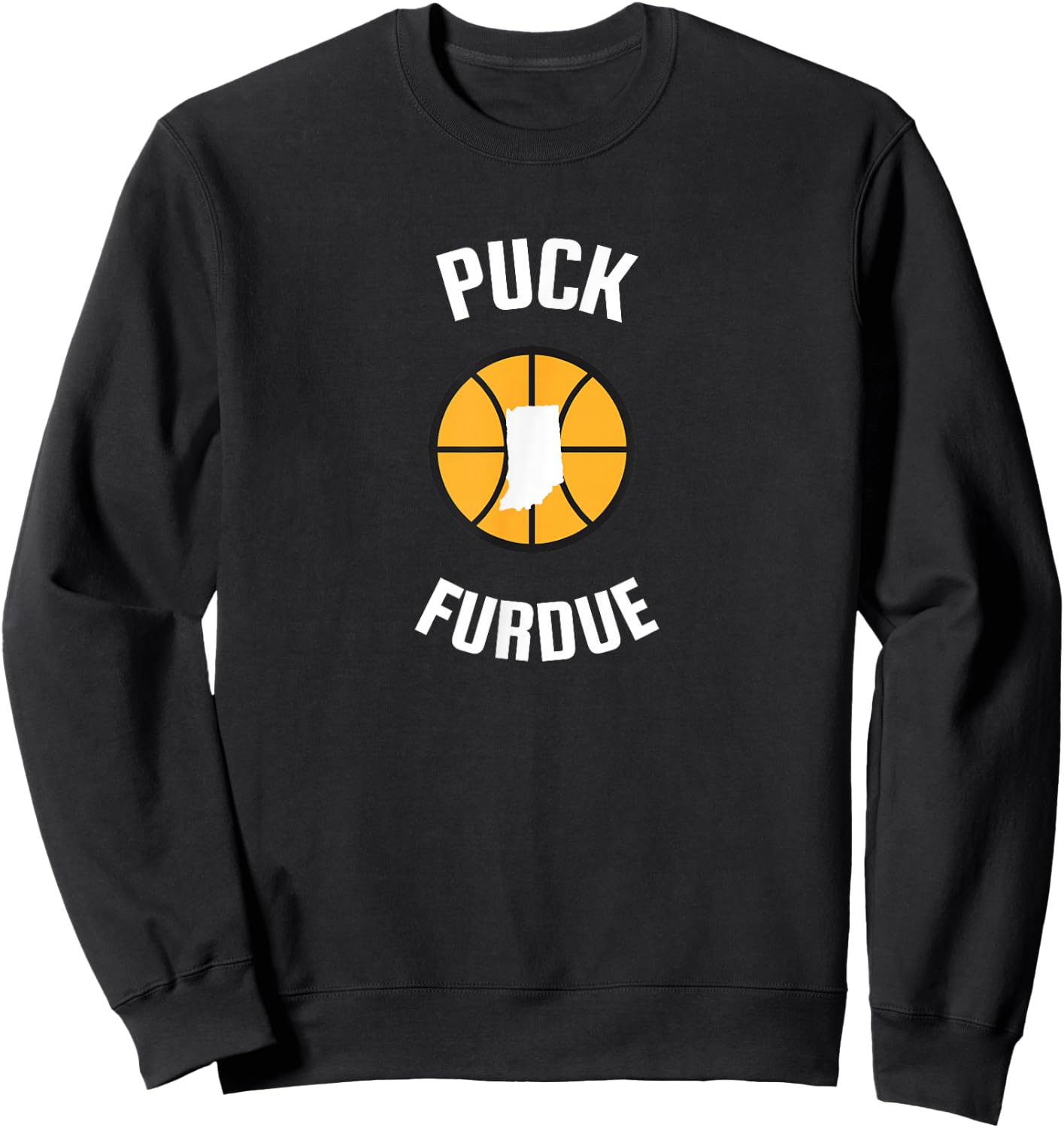 Classic Puck Furdue Rivalry Retro Basketball - Red, Small Sweatshirt - Sweatshirt | Black