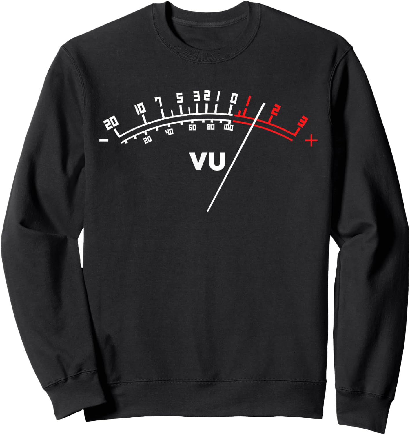 Audio VU Meter Cool Analogue Sound Engineer Gift Sweatshirt - Sweatshirt | Black